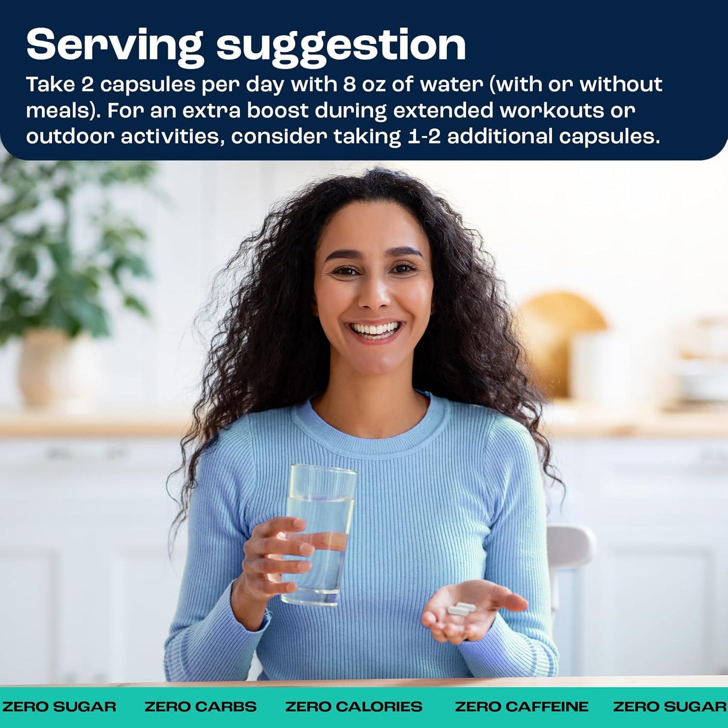 Tabletas de Electrolitos Key Nutrients 200 Cápsulas Sin Azúcar