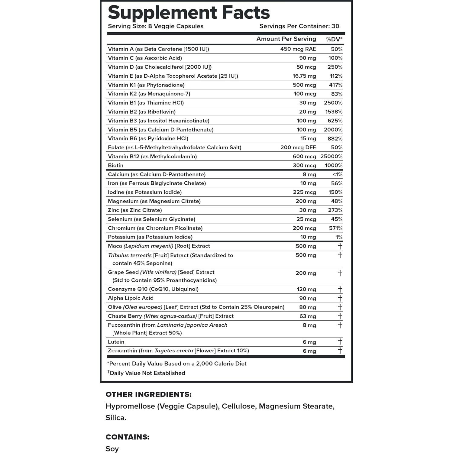Suplemento Multivitamínico Diario Triumph Mujeres 30 Porciones