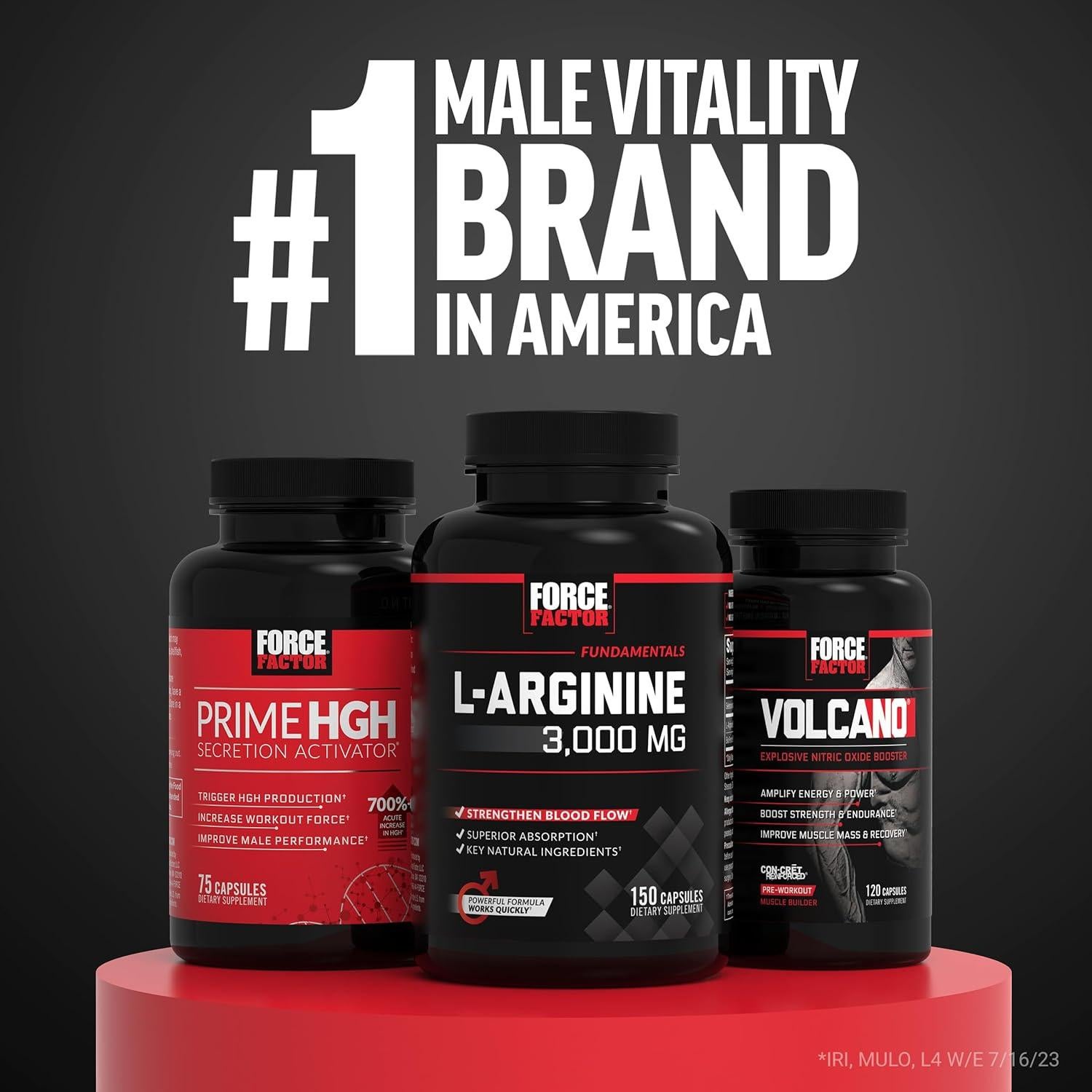 FORCE FACTOR Test X180 Boost 9-en-1 Soporte Testosterona 120 Tabletas