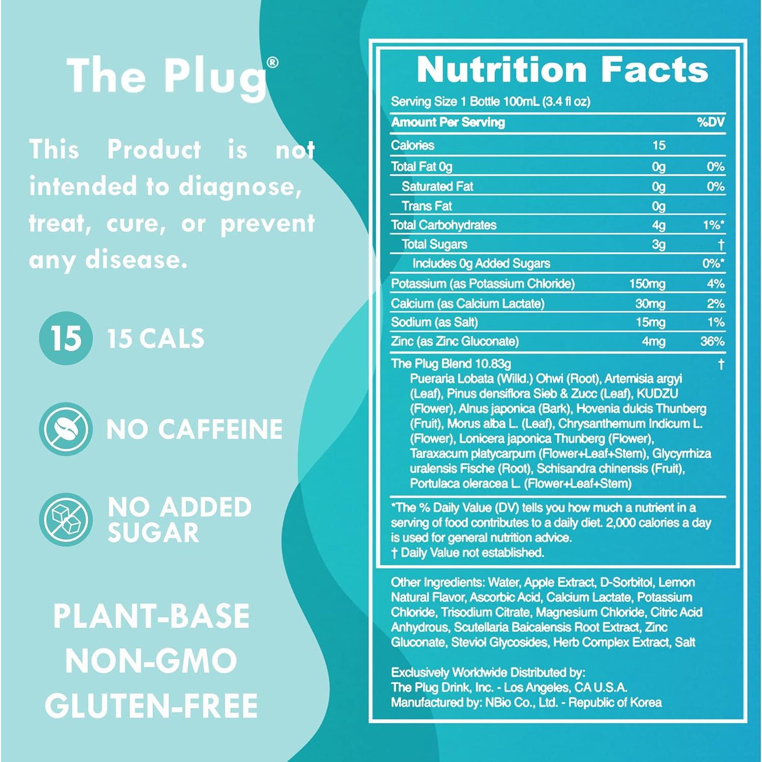 Bebida Detox The Plug 6x100ml - Soporte Hepático Natural