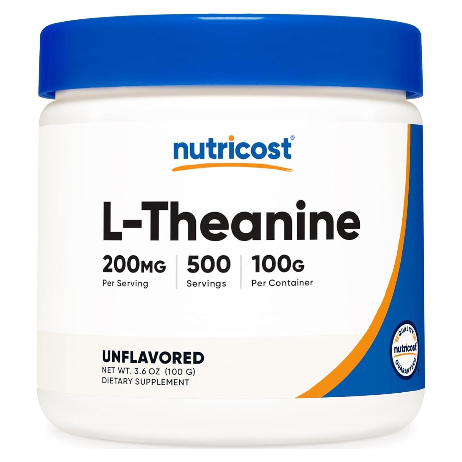 Nutricost L-Theanina Polvo 100g - Sin Gluten y No OGM