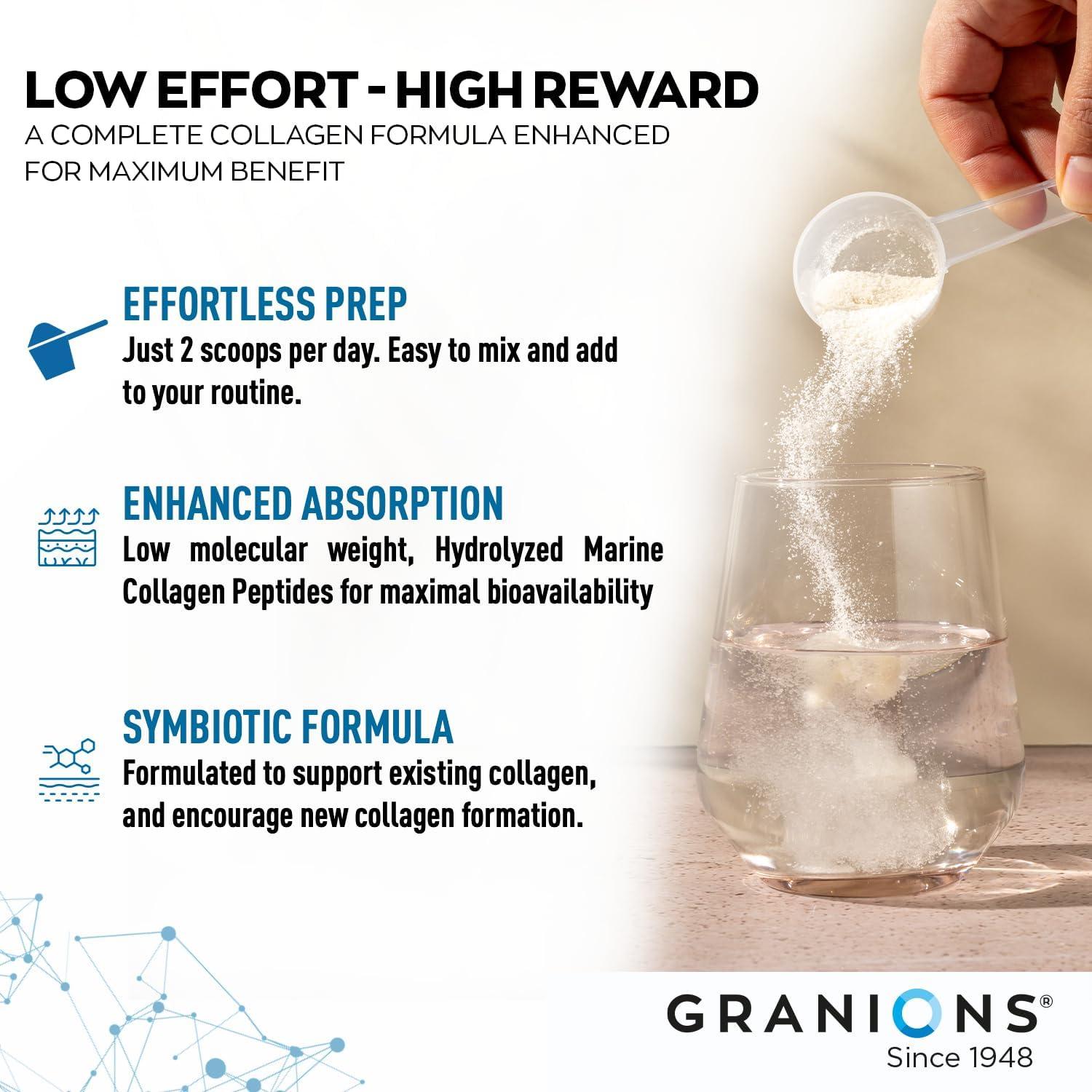 Suplemento de Colágeno Marino Granions 277g con Vitamina C