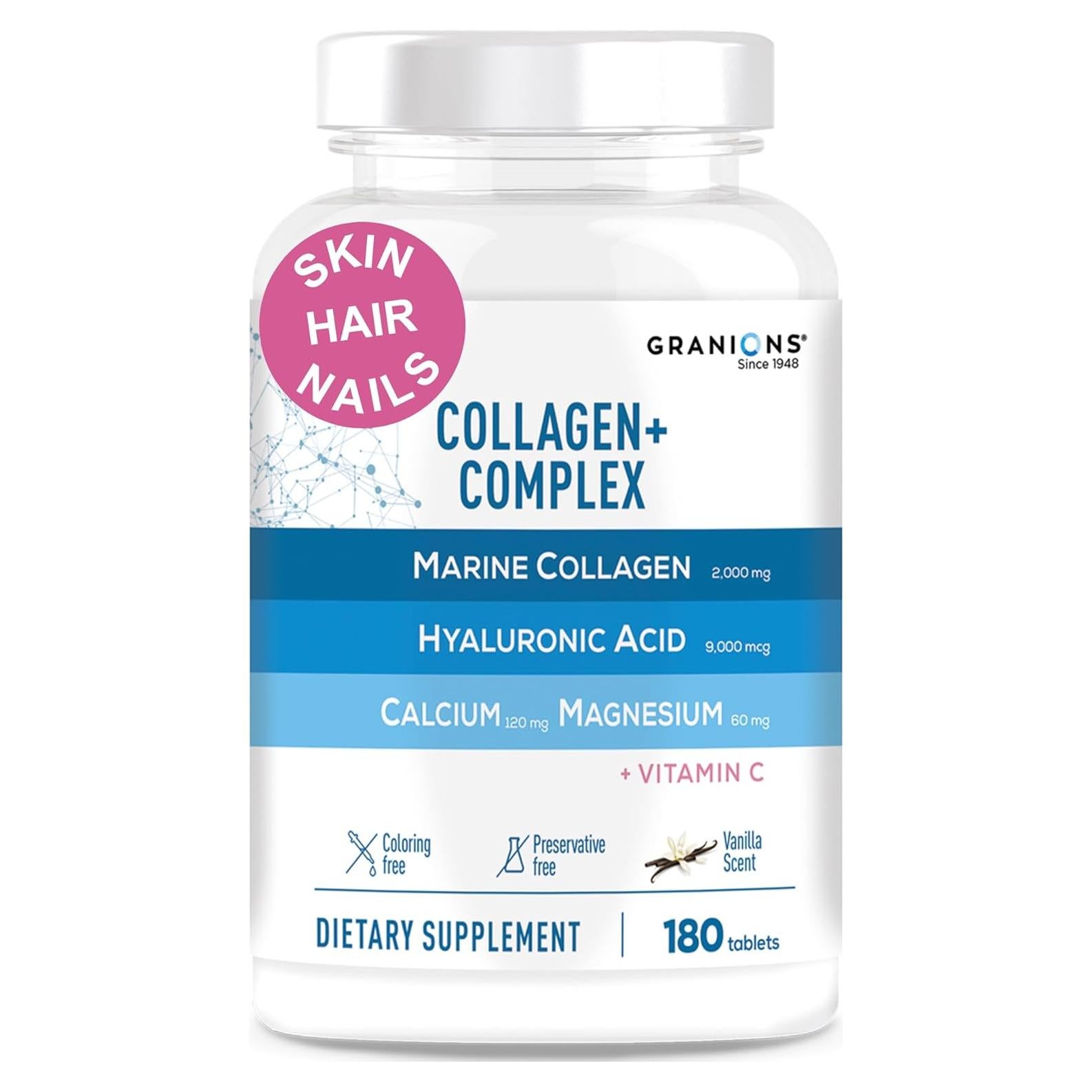 Píldoras de Colágeno Marino Granions 2000mg 180 Tabletas