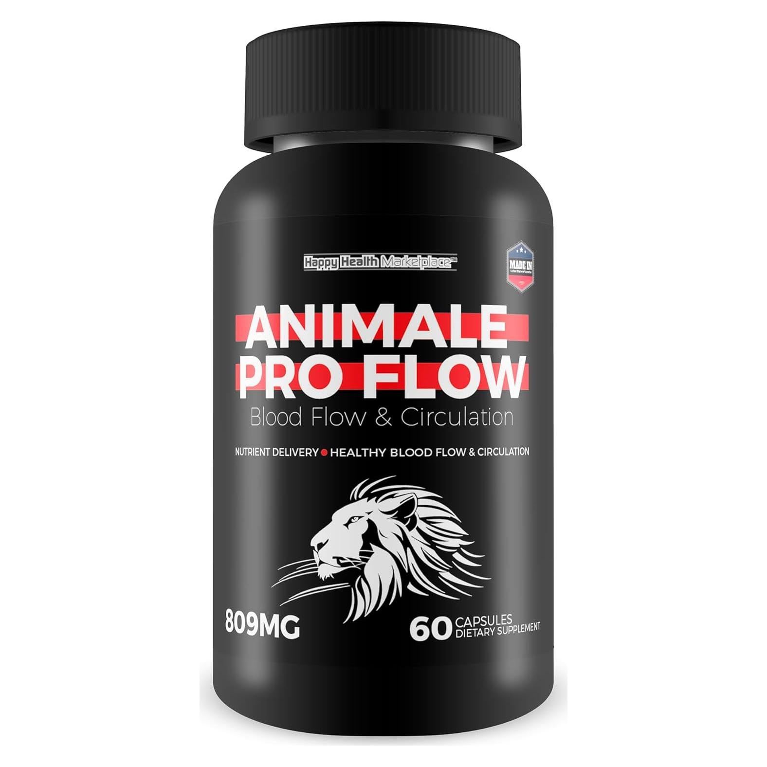 Suplemento Animale Pro Flow para Flujo Sanguíneo Masculino