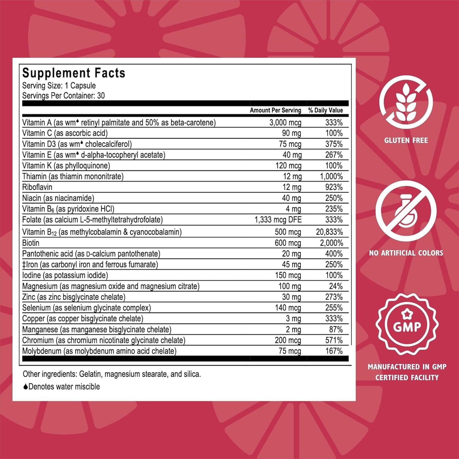 Multivitamínico Bariátrico CelebrateONE 30 Cápsulas 45mg Hierro