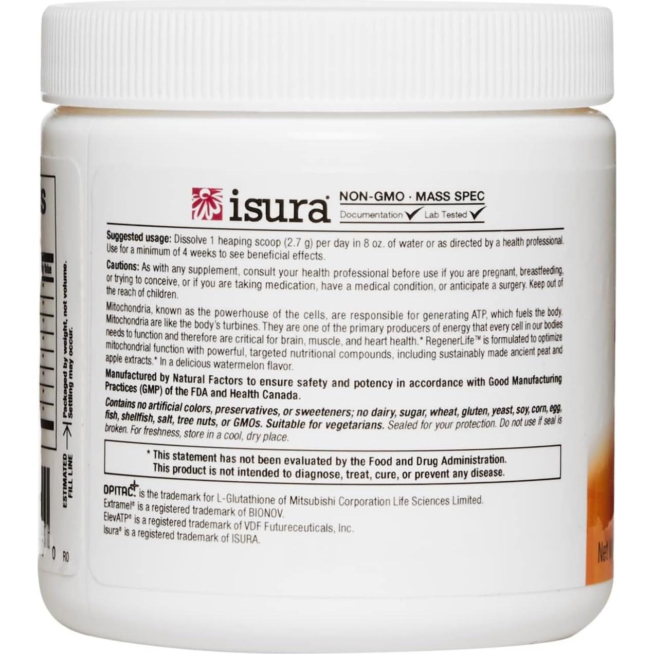 Polvo RegenerLife Factores Naturales 81 g - Energía Celular