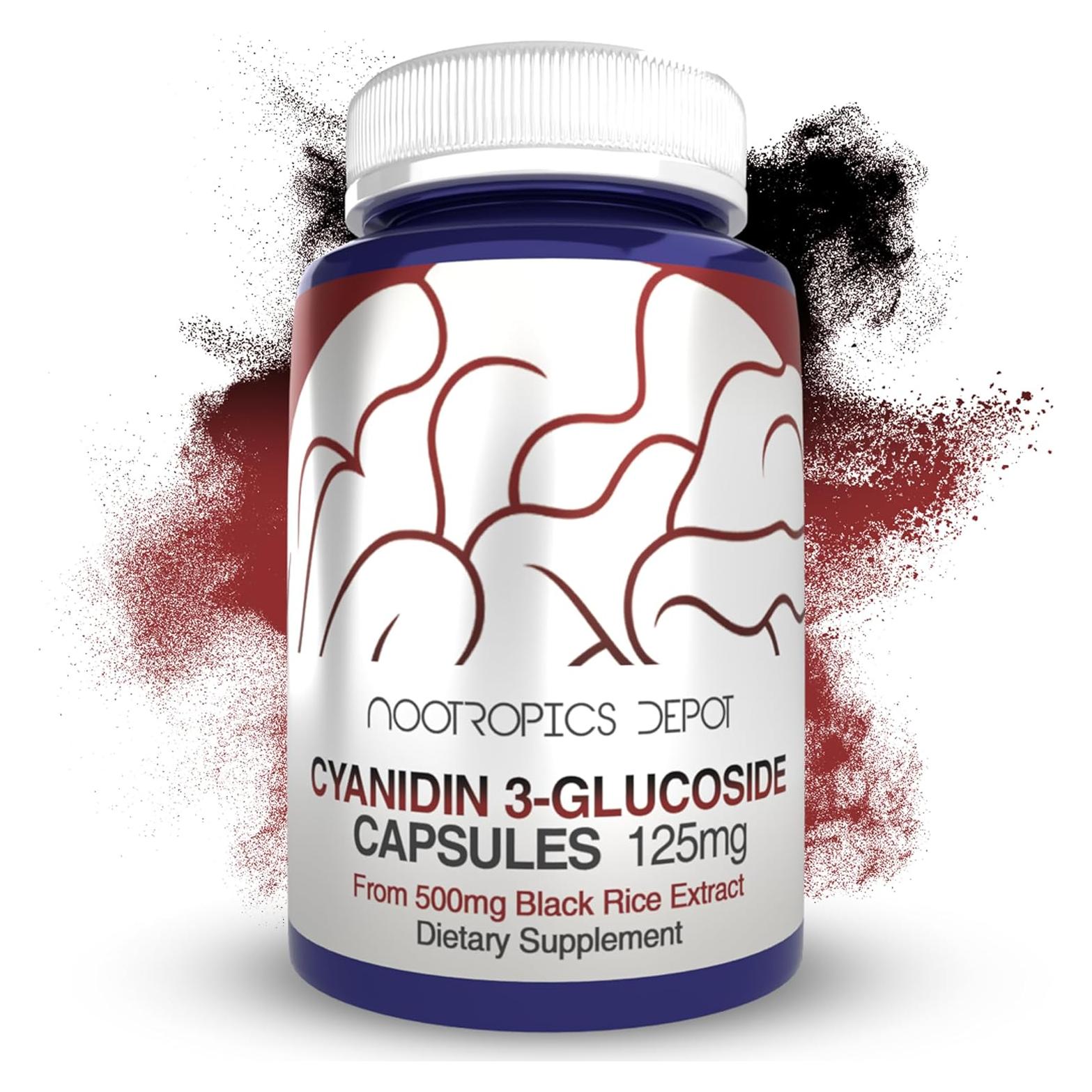 Cápsulas de Cianidina 3-Glucosido Nootropics Depot 125mg 60 Unidades