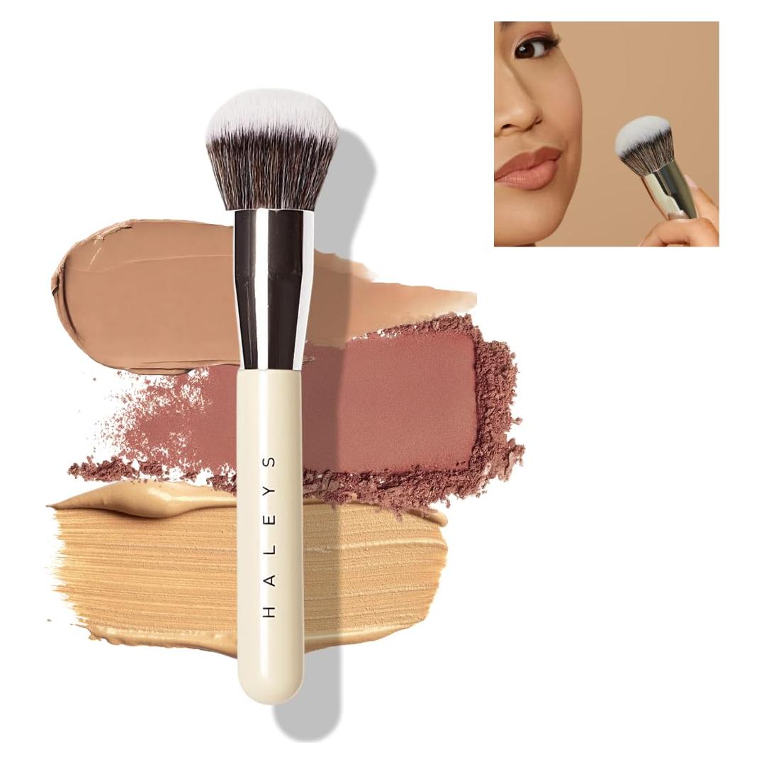 Brocha Kabuki Haleys Vegana y Sostenible para Maquillaje