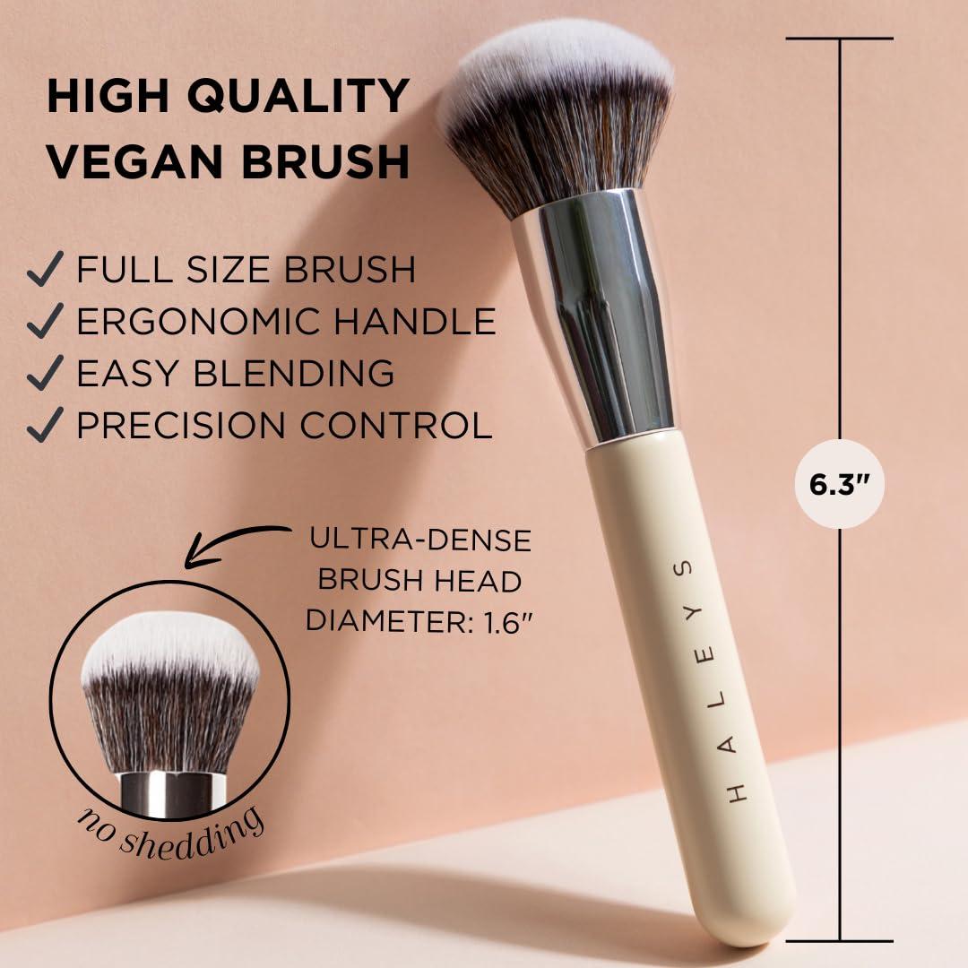 Brocha Kabuki Haleys Vegana y Sostenible para Maquillaje