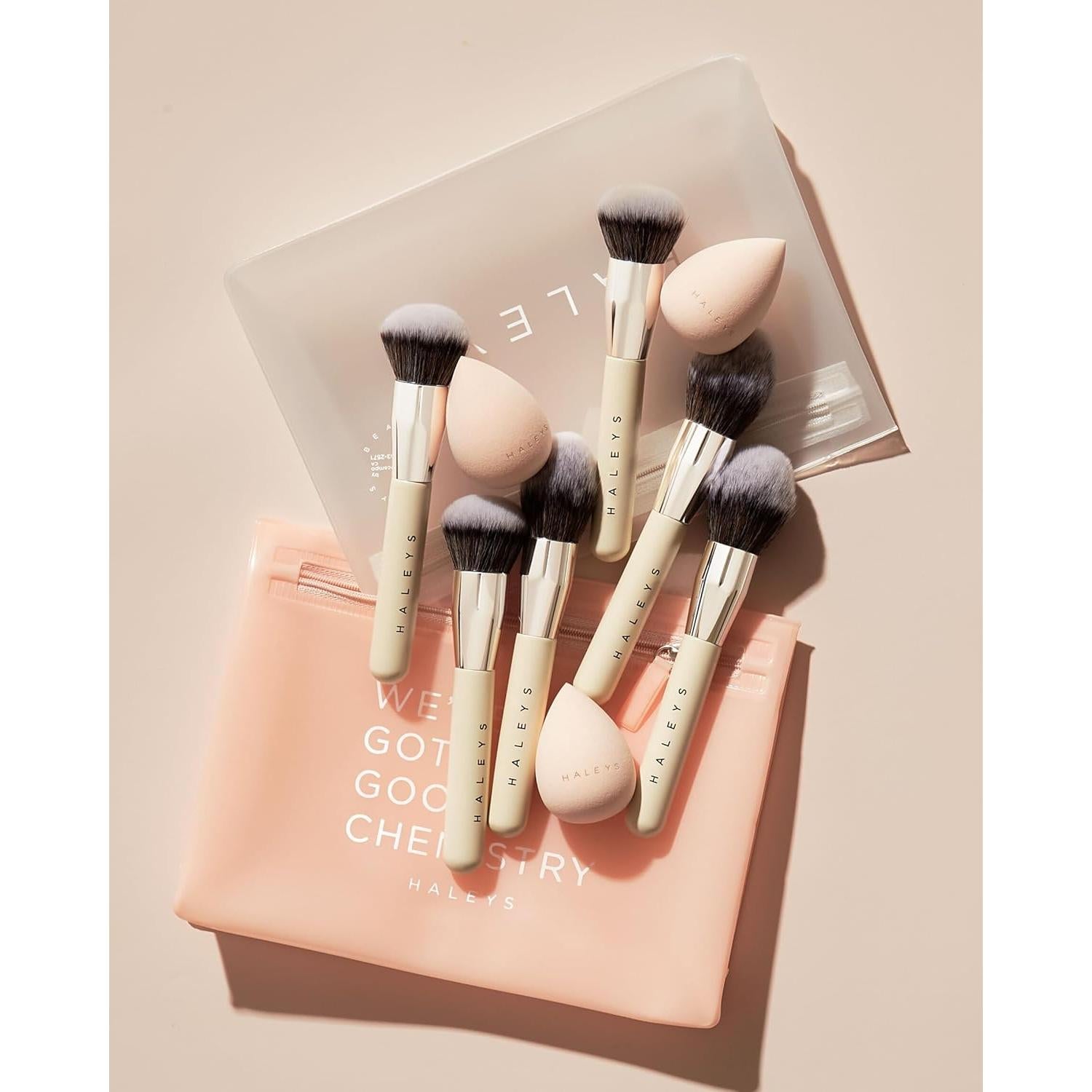 Brocha Kabuki Haleys Vegana y Sostenible para Maquillaje