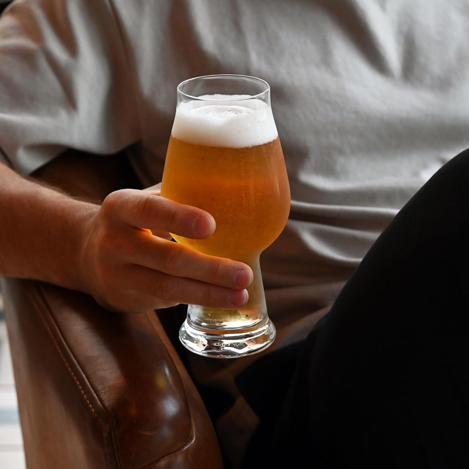 Vasos de Cerveza IPA Luigi Bormioli - Juego de 2, 518 ml