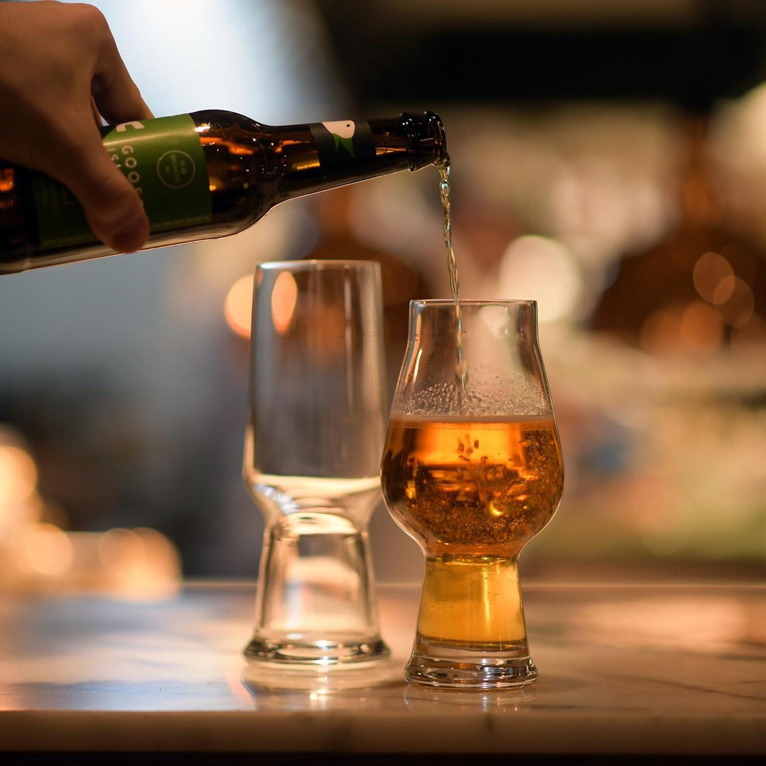 Vasos de Cerveza IPA Luigi Bormioli - Juego de 2, 518 ml