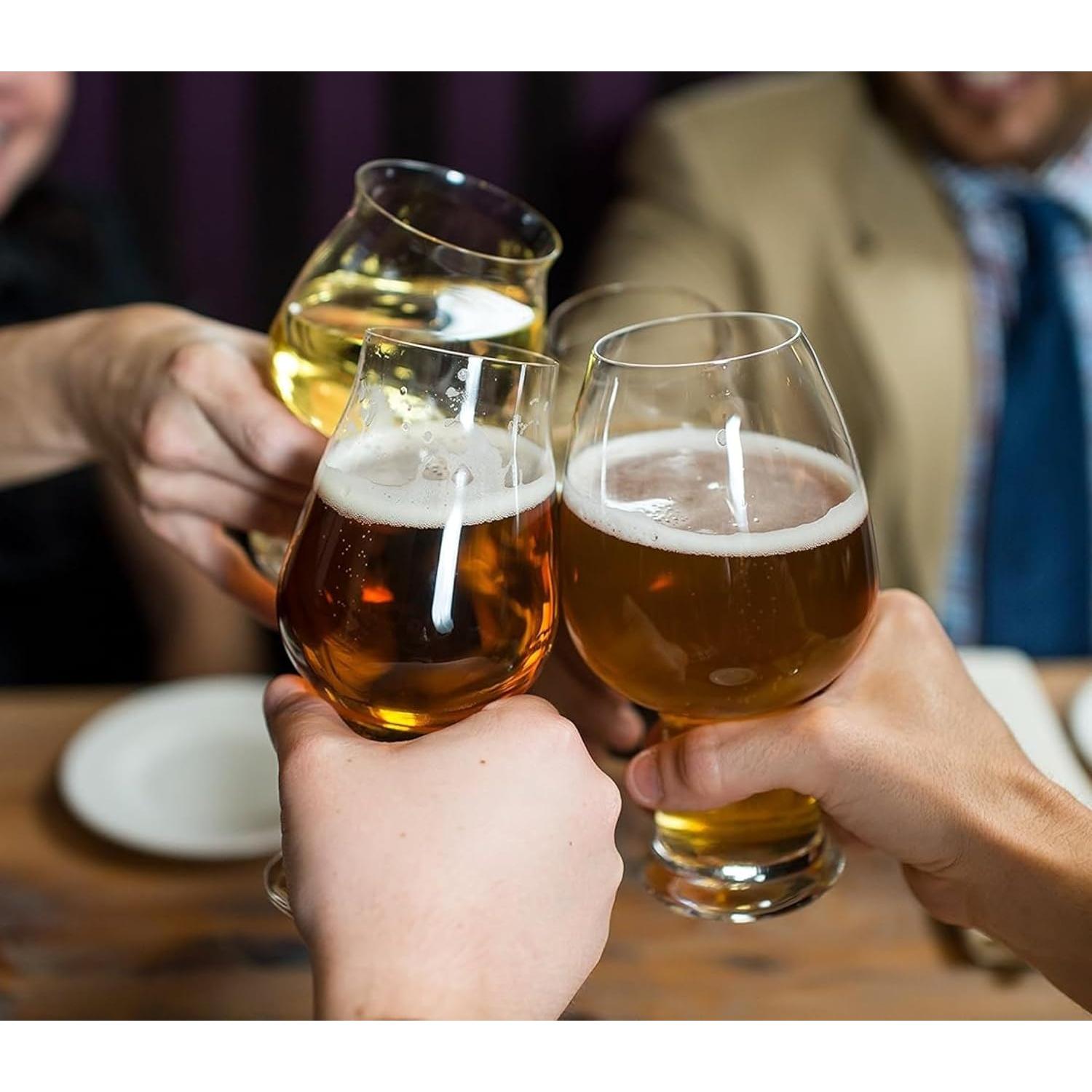 Vasos de Cerveza IPA Luigi Bormioli - Juego de 2, 518 ml