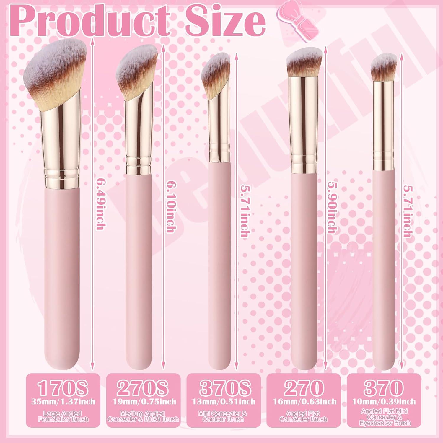 Juego de 5 Pinceles de Maquillaje ProSuites Multifuncionales