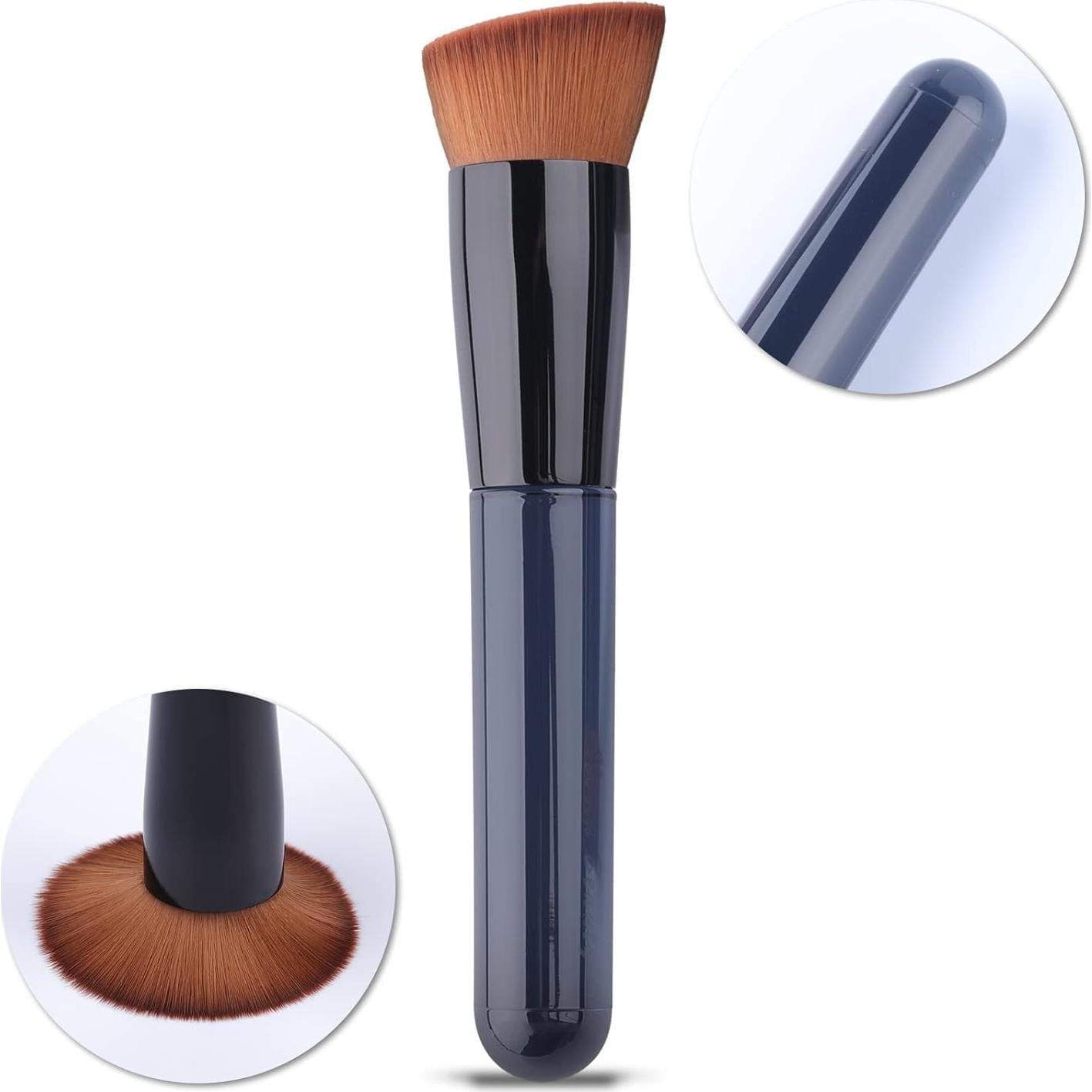 Brocha Kabuki de Base EVRCHGIEA Tamaño M Azul