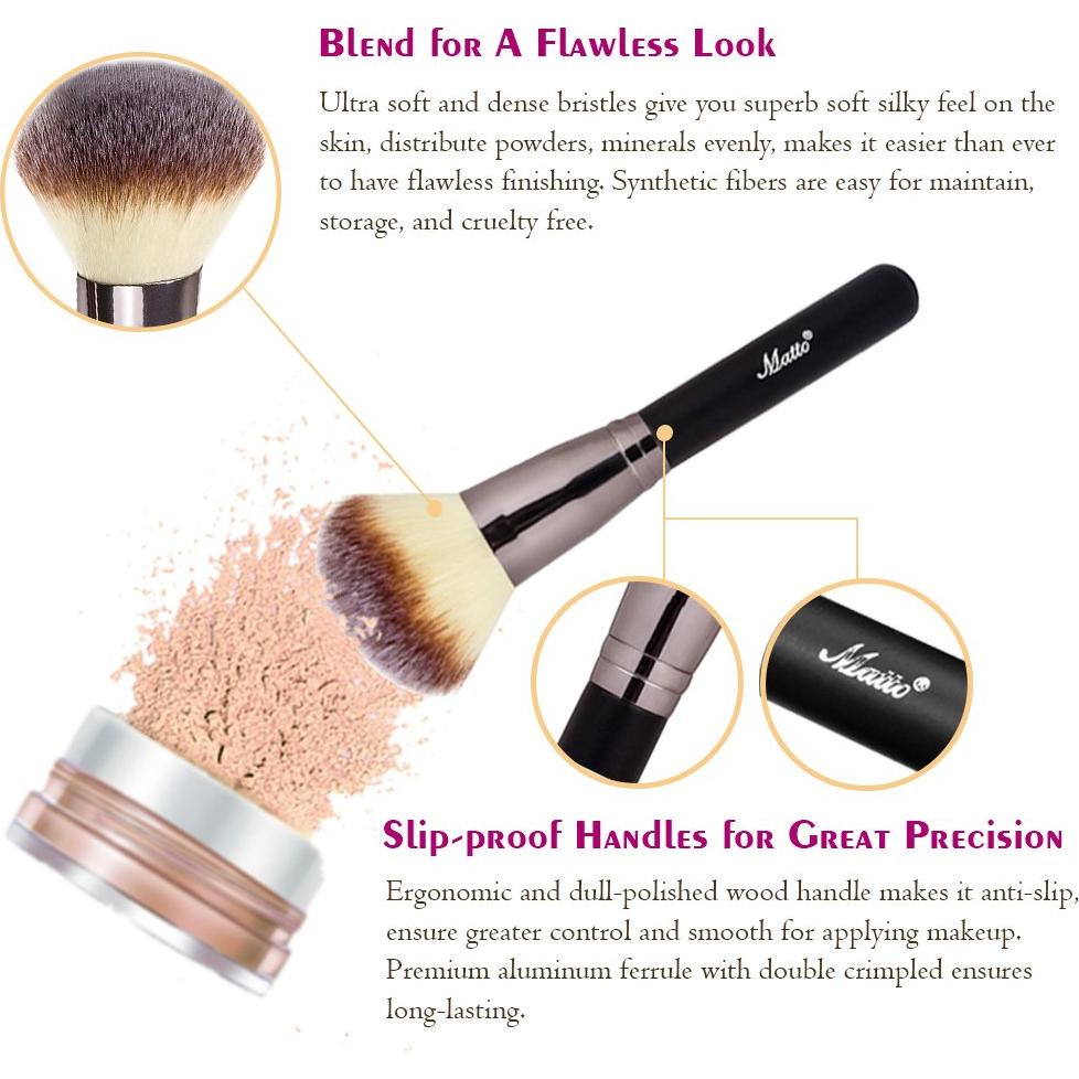 Brocha de Polvo Matto MW - Maquillaje 17,02 cm