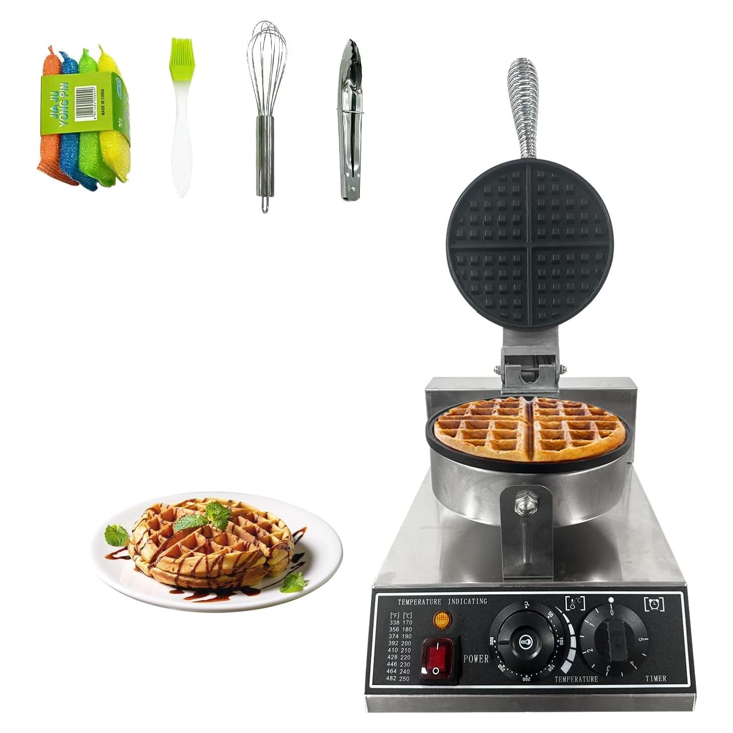 Máquina de Waffles BouPower MDP1 1200W Acero Inoxidable