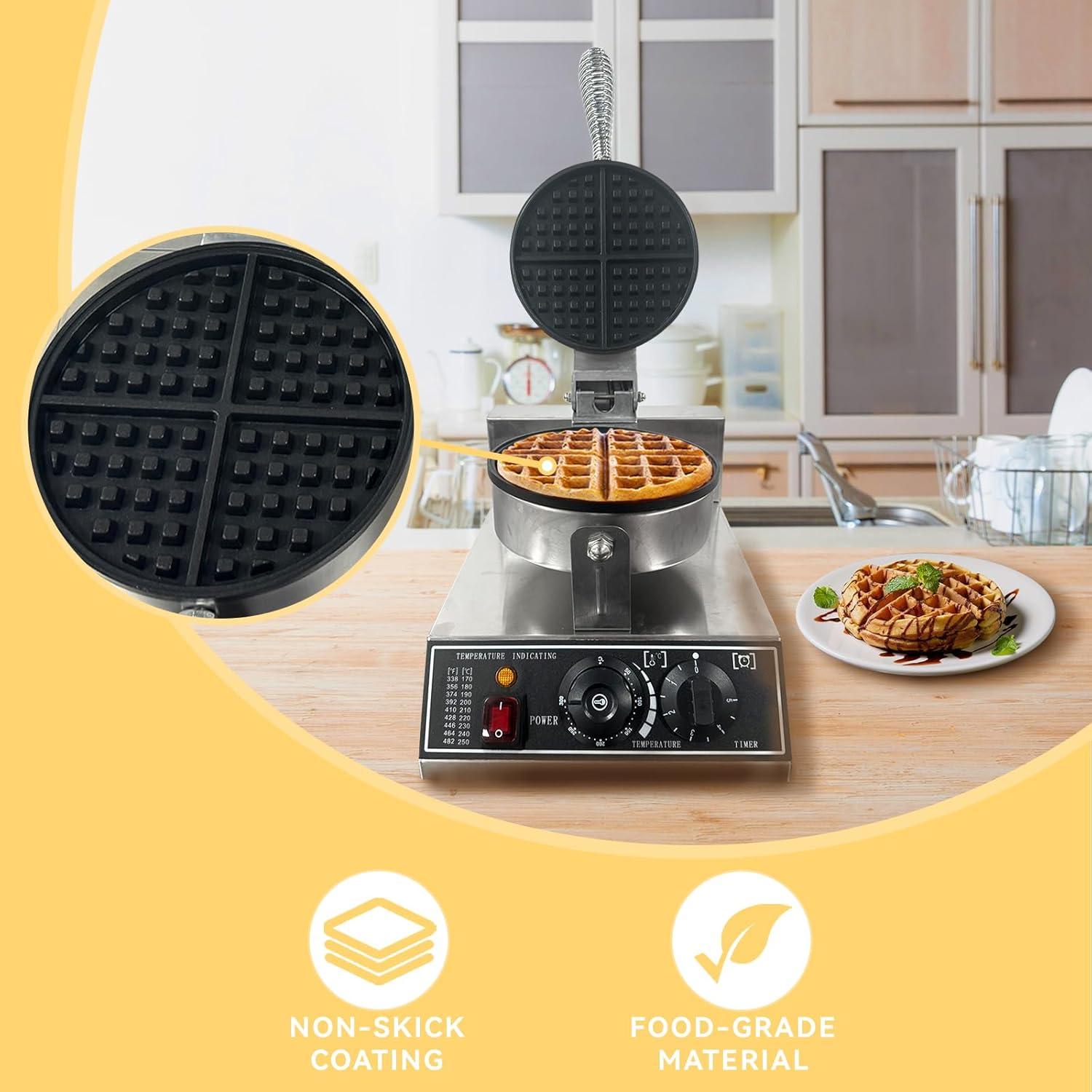 Máquina de Waffles BouPower MDP1 1200W Acero Inoxidable