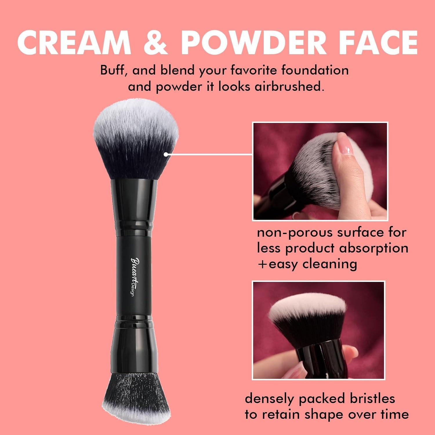 Juego de Brochas de Maquillaje Bueart Design 2 en 1