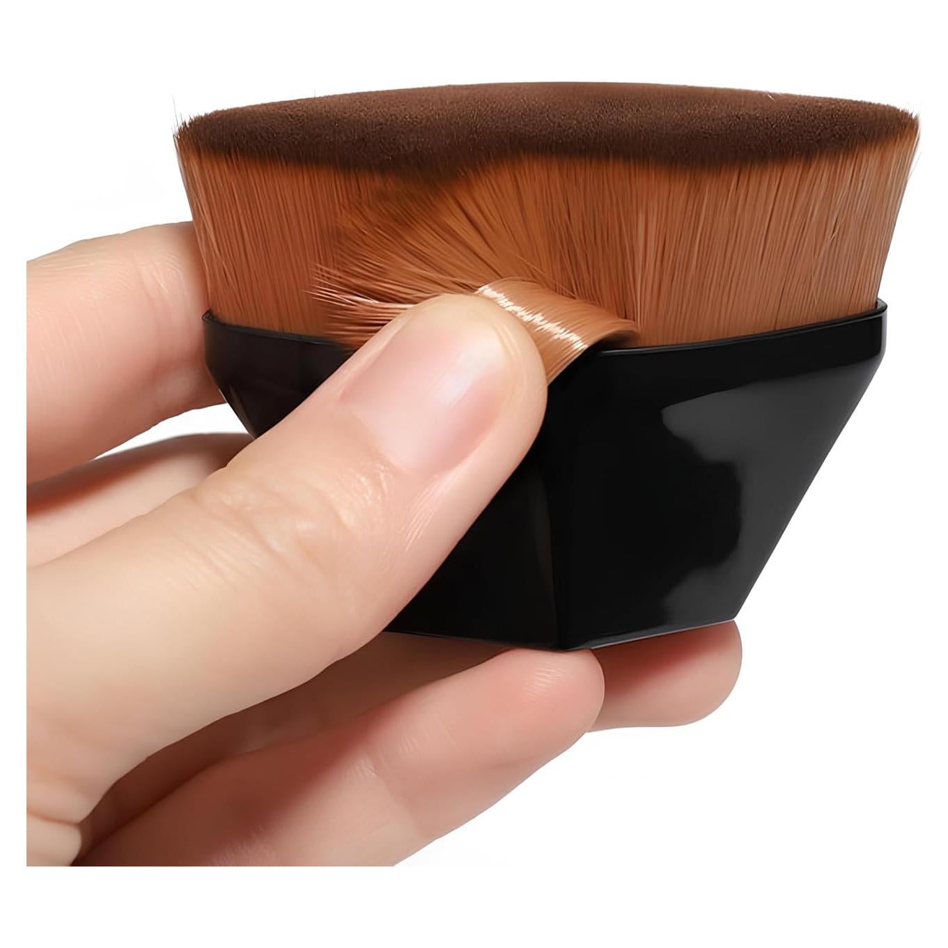 Brocha de Maquillaje Kabuki Soutakamechi - Punta Plana, Cerdas Suaves