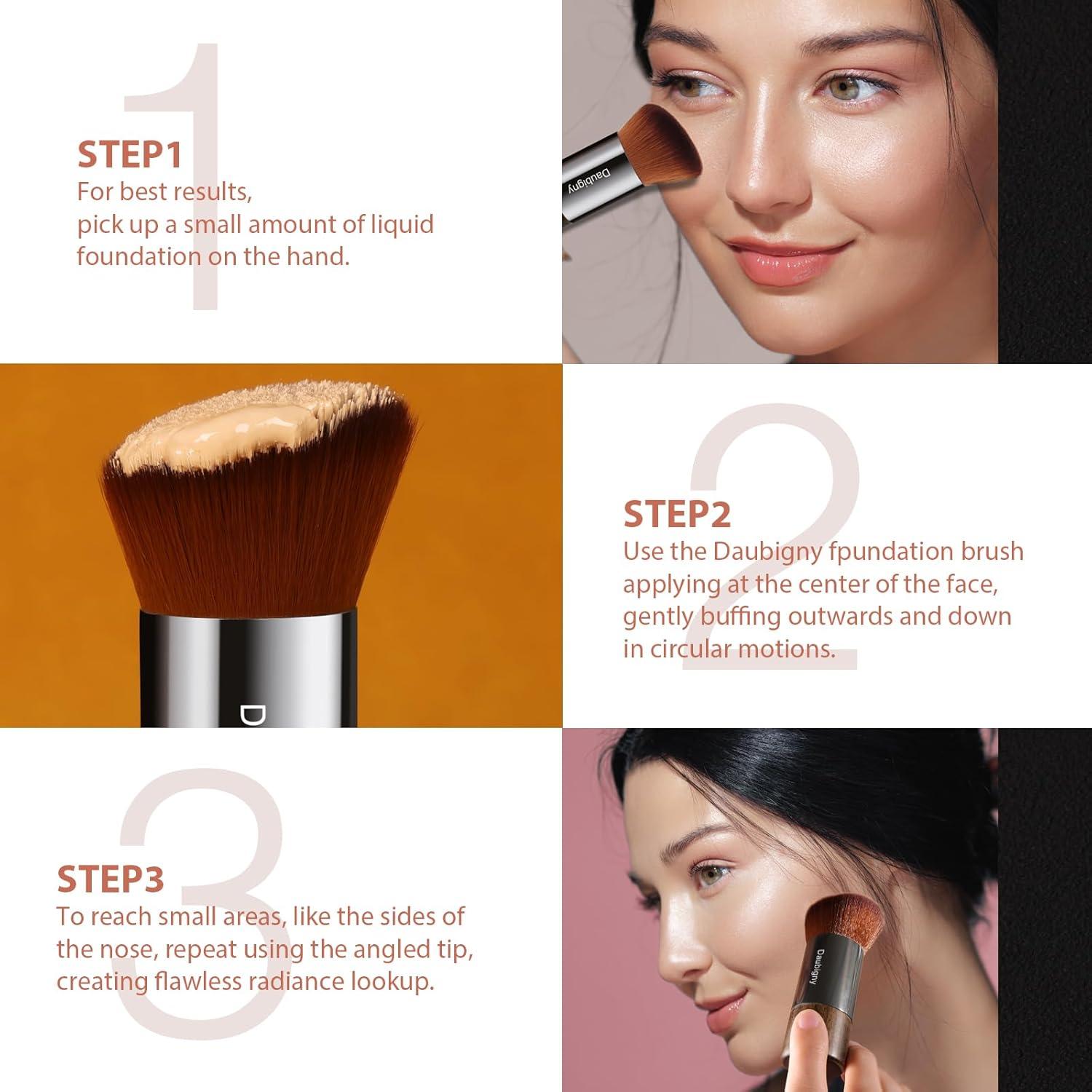 Brocha de Fundación Daubigny Kabuki para Maquillaje Líquido