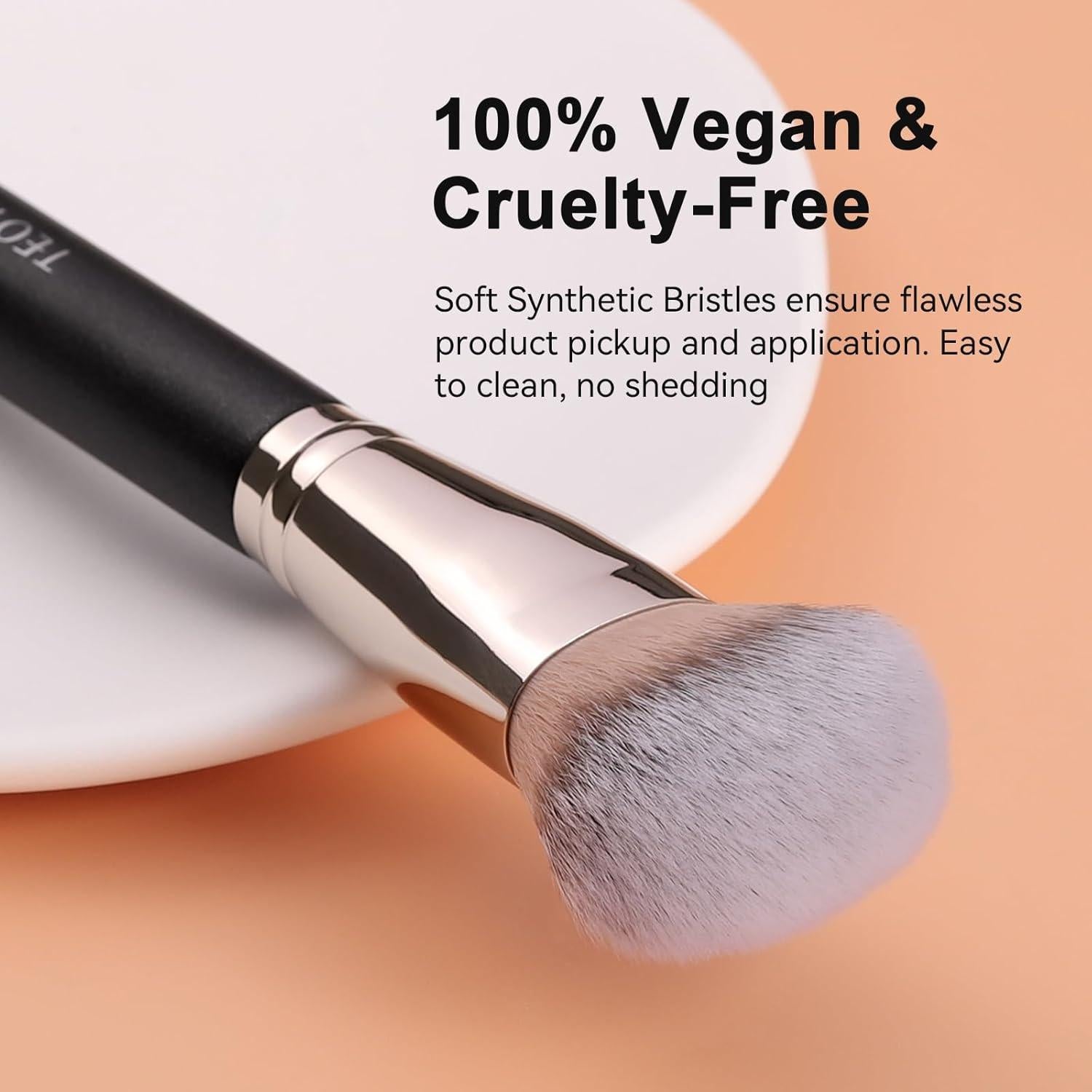 Pincel de Maquillaje Domado TEOYALL para Fundación Líquida