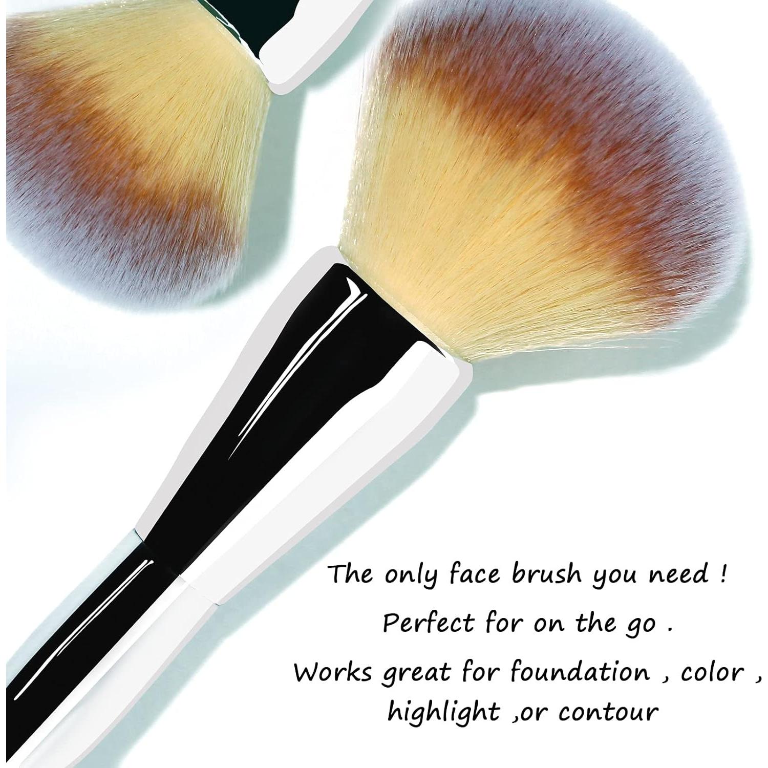 Brocha de Maquillaje Kabuki Daubigny Plana Arqueada 21cm