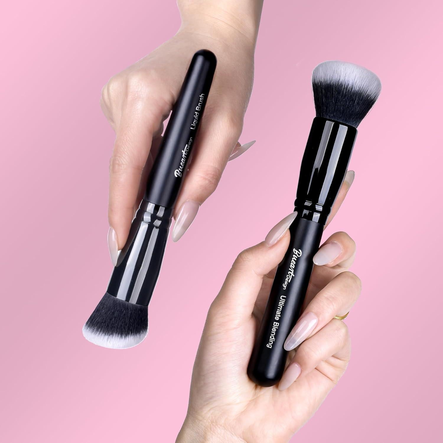 Brocha de Maquillaje Bueart Design para Base y Rubor