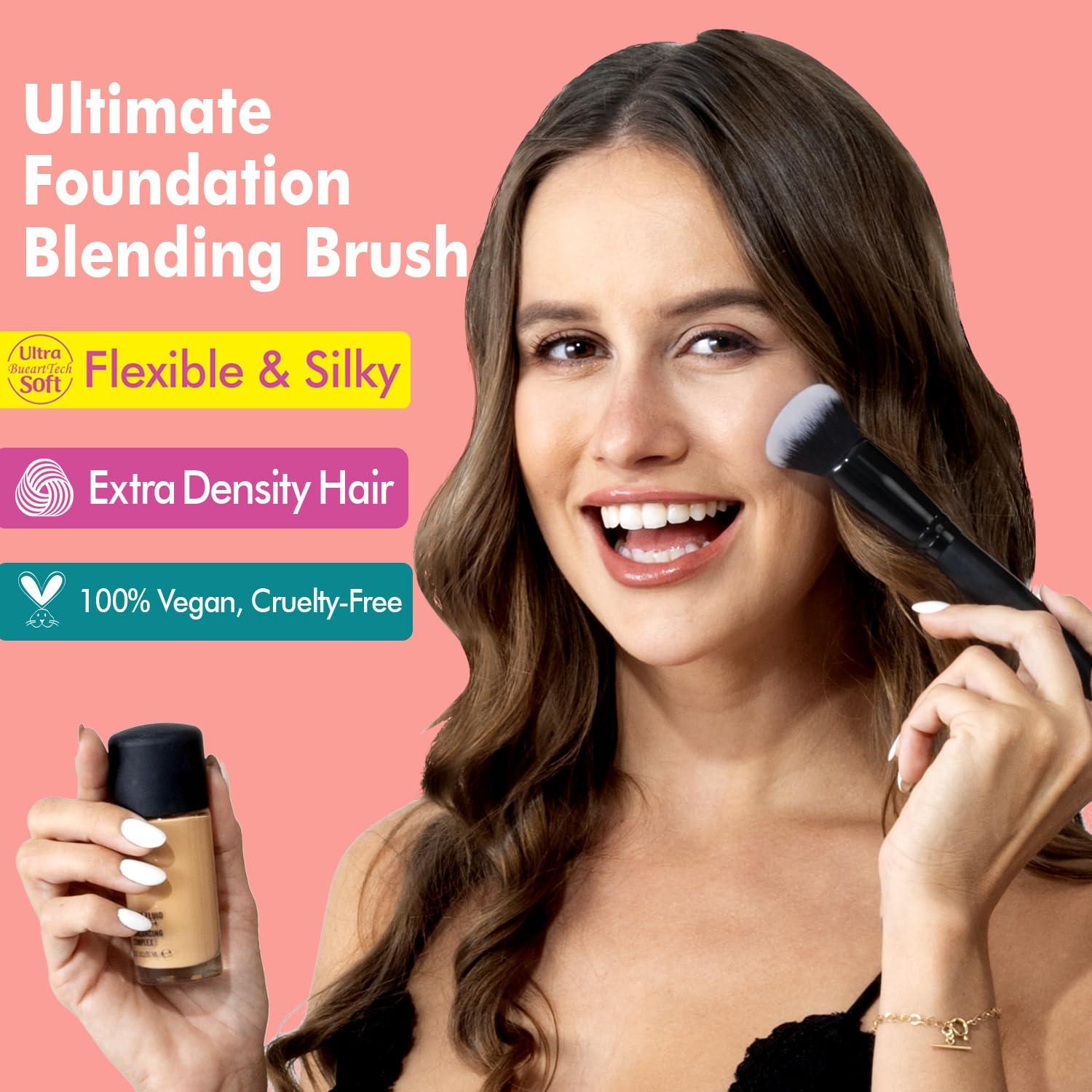 Brocha de Maquillaje Bueart Design para Base y Rubor