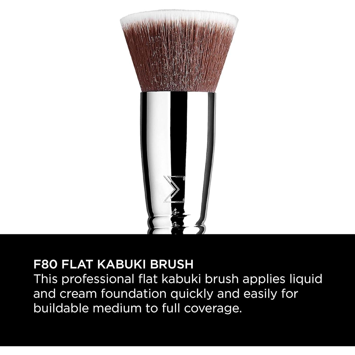 Brocha Kabuki Plana F80 Sigma Beauty - Maquillaje Profesional