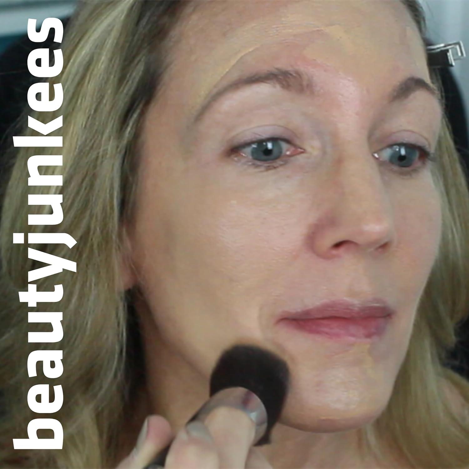 Brocha Kabuki Plana Beauty Junkees para Base Maquillaje