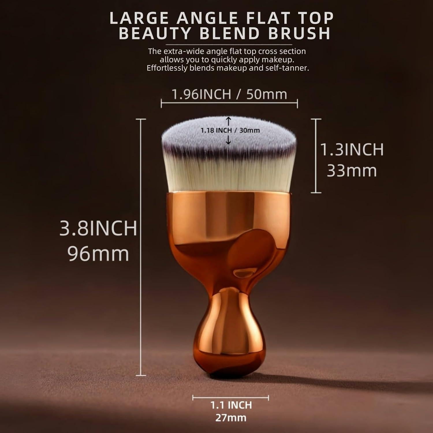 Brocha Kabuki para Autobronceador GOERTI - Oro Rosa