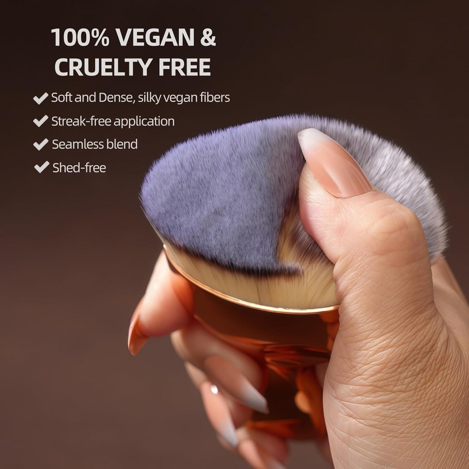 Brocha Kabuki para Autobronceador GOERTI - Oro Rosa