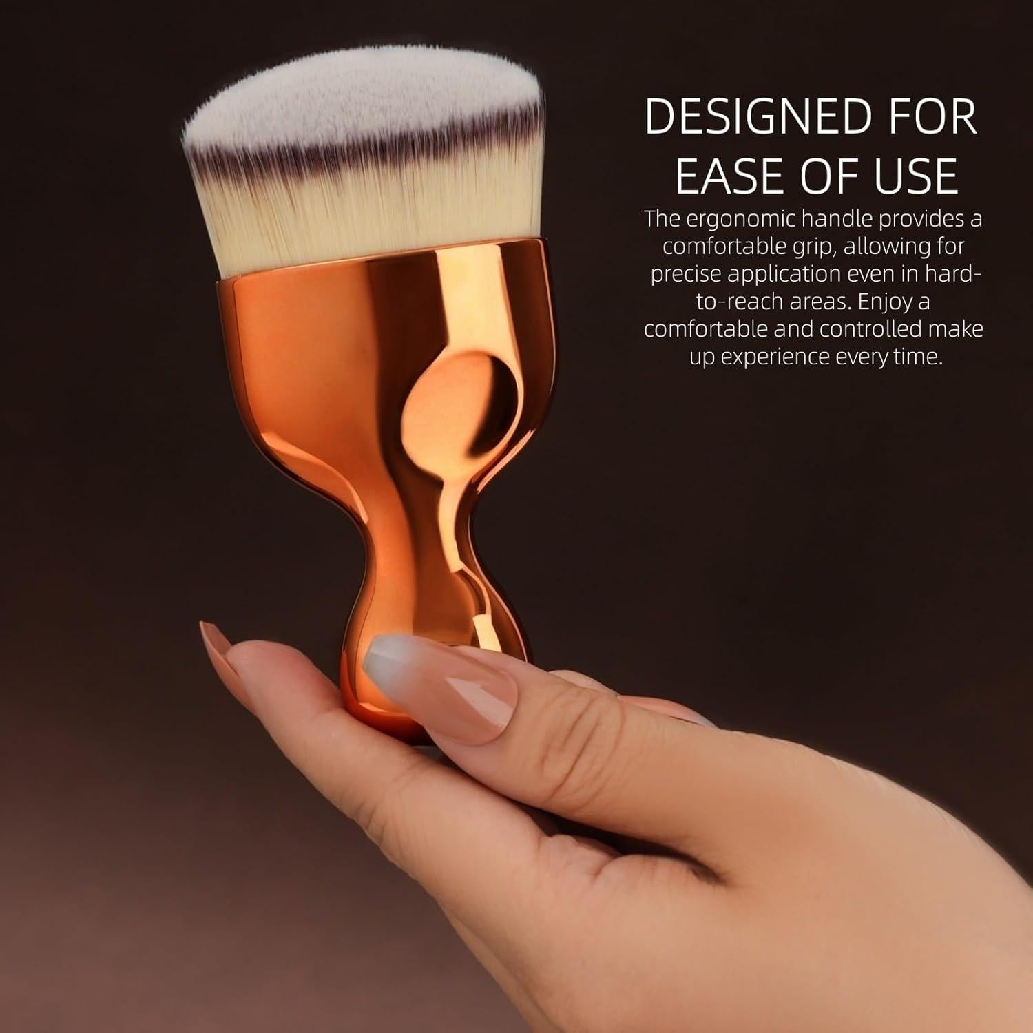 Brocha Kabuki para Autobronceador GOERTI - Oro Rosa