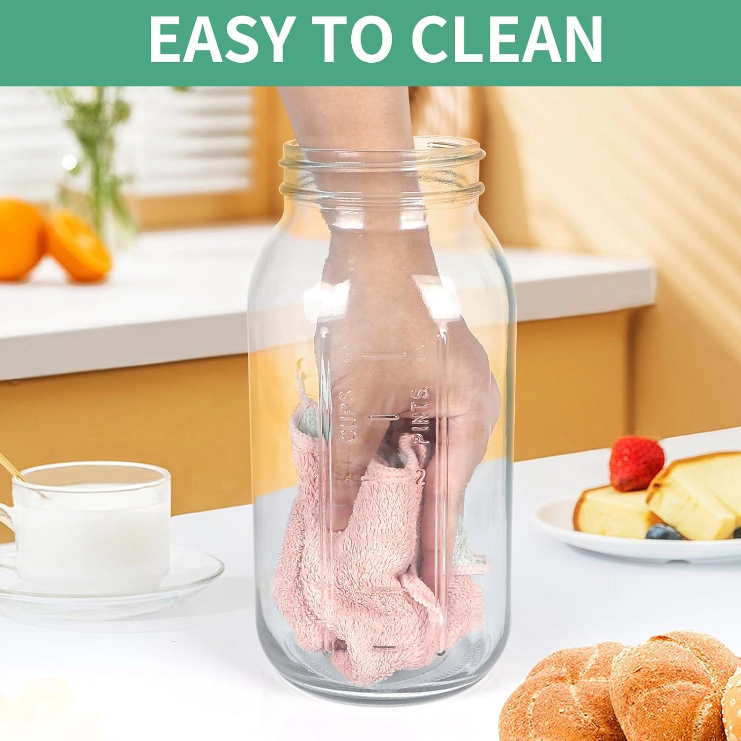 Kit de Masa Madre TISEMENT 1.89 L Tarro Vidrio + Accesorios