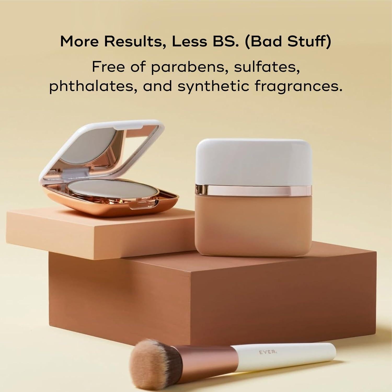 Brocha de Fundación EVER Vegana para Maquillaje Líquido 30,8x15cm