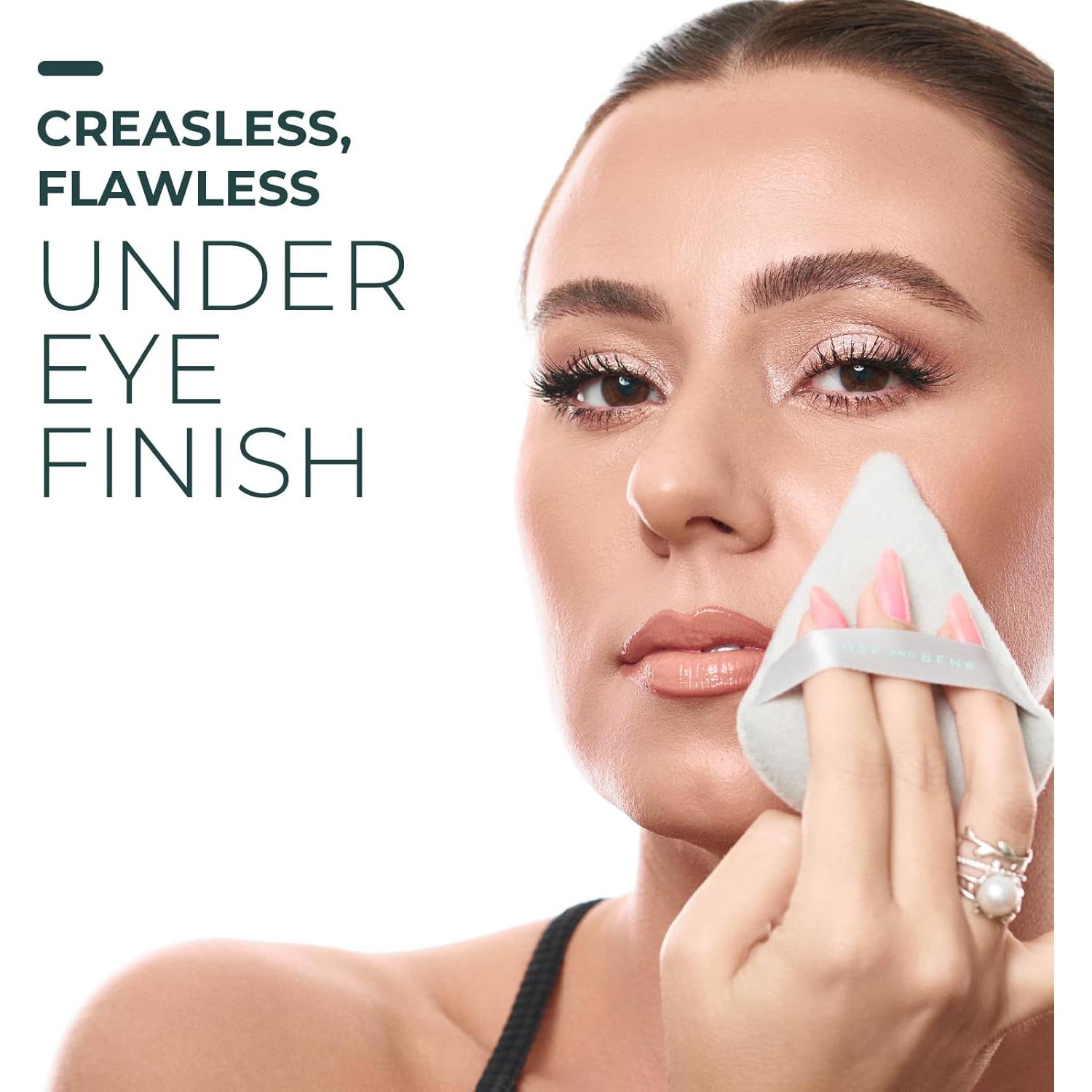 Puf de Maquillaje Rose y Ben - Juego de 2 Pufs para Ojos