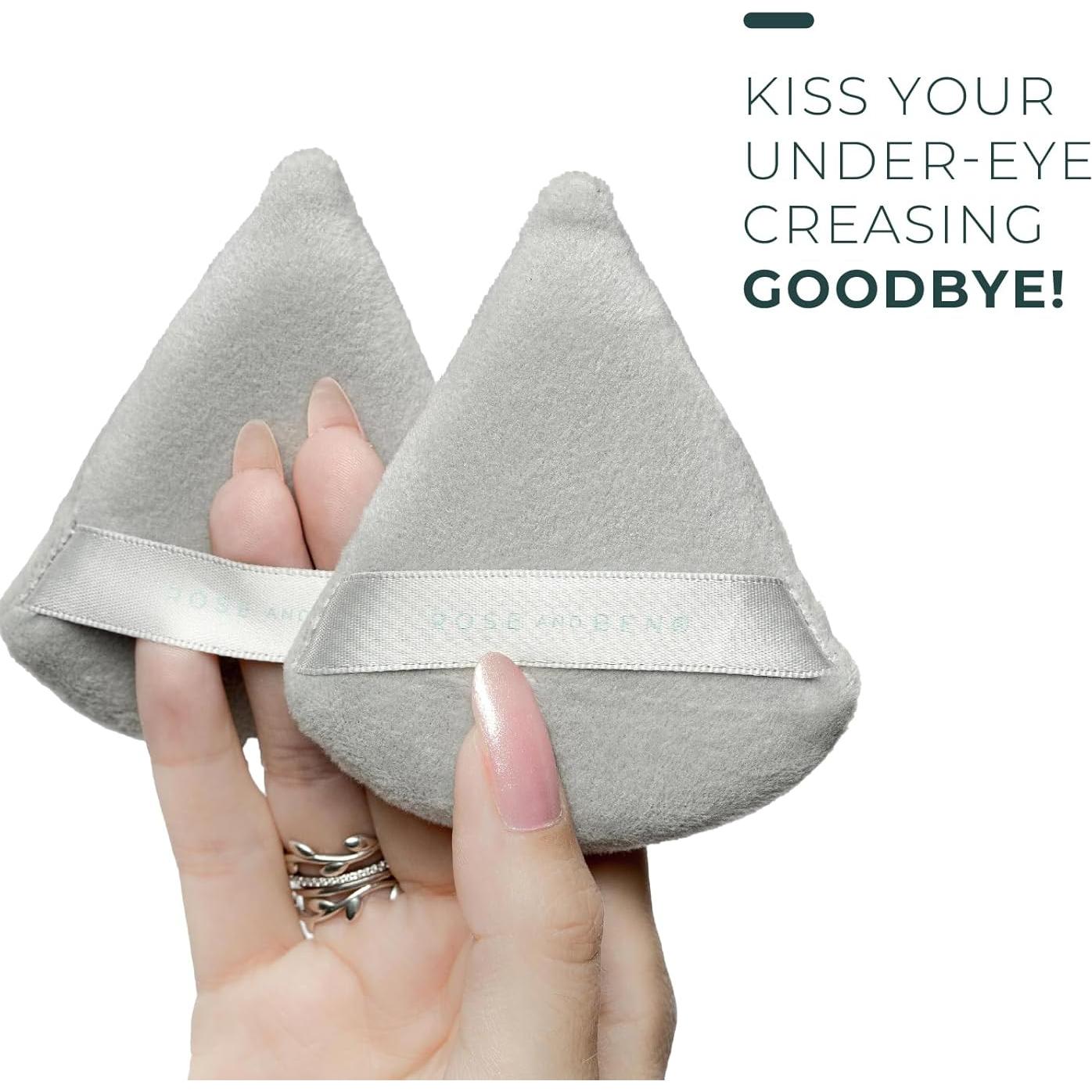 Puf de Maquillaje Rose y Ben - Juego de 2 Pufs para Ojos