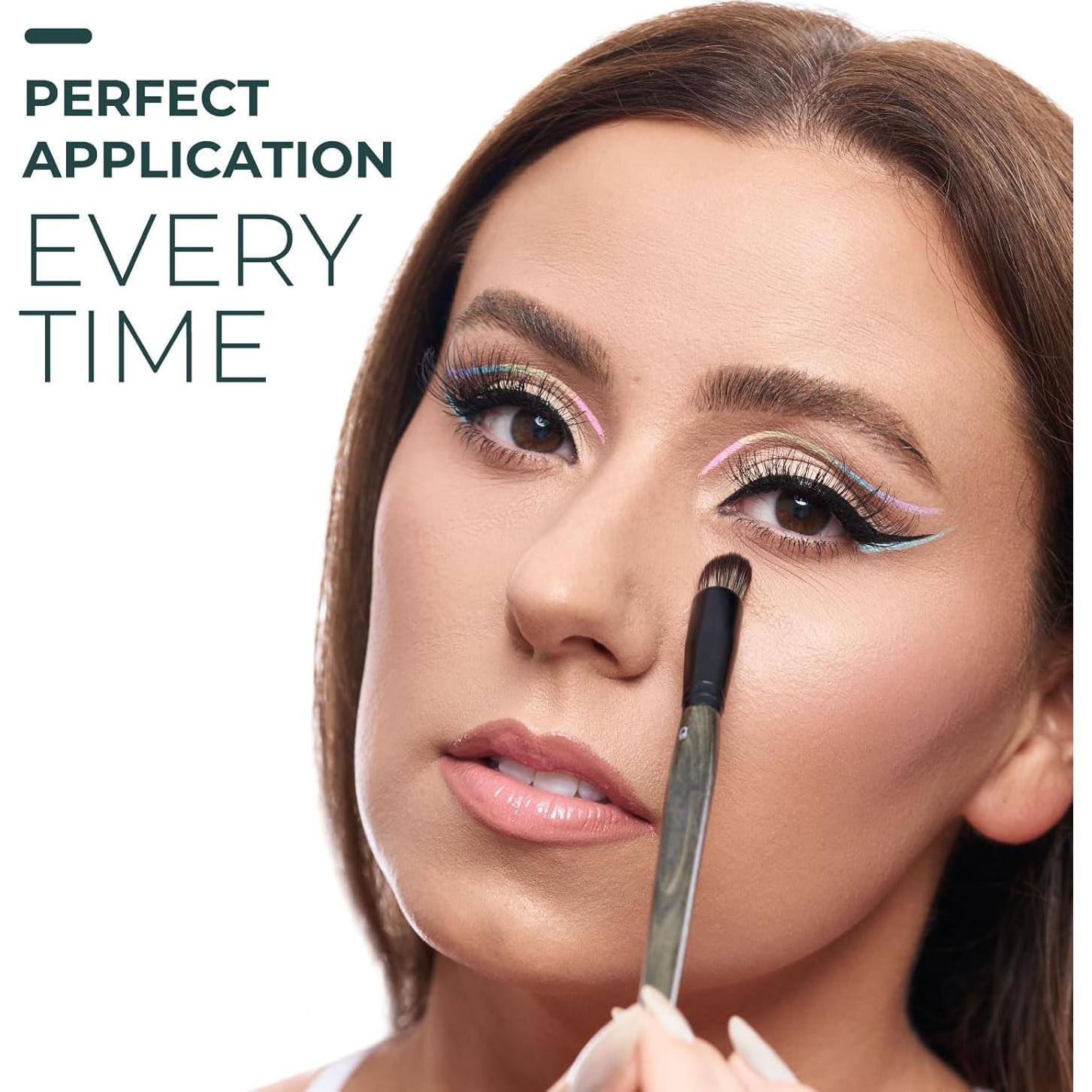 Brocha Correctora Angulada Rose y Ben Beauty - Alta Cobertura