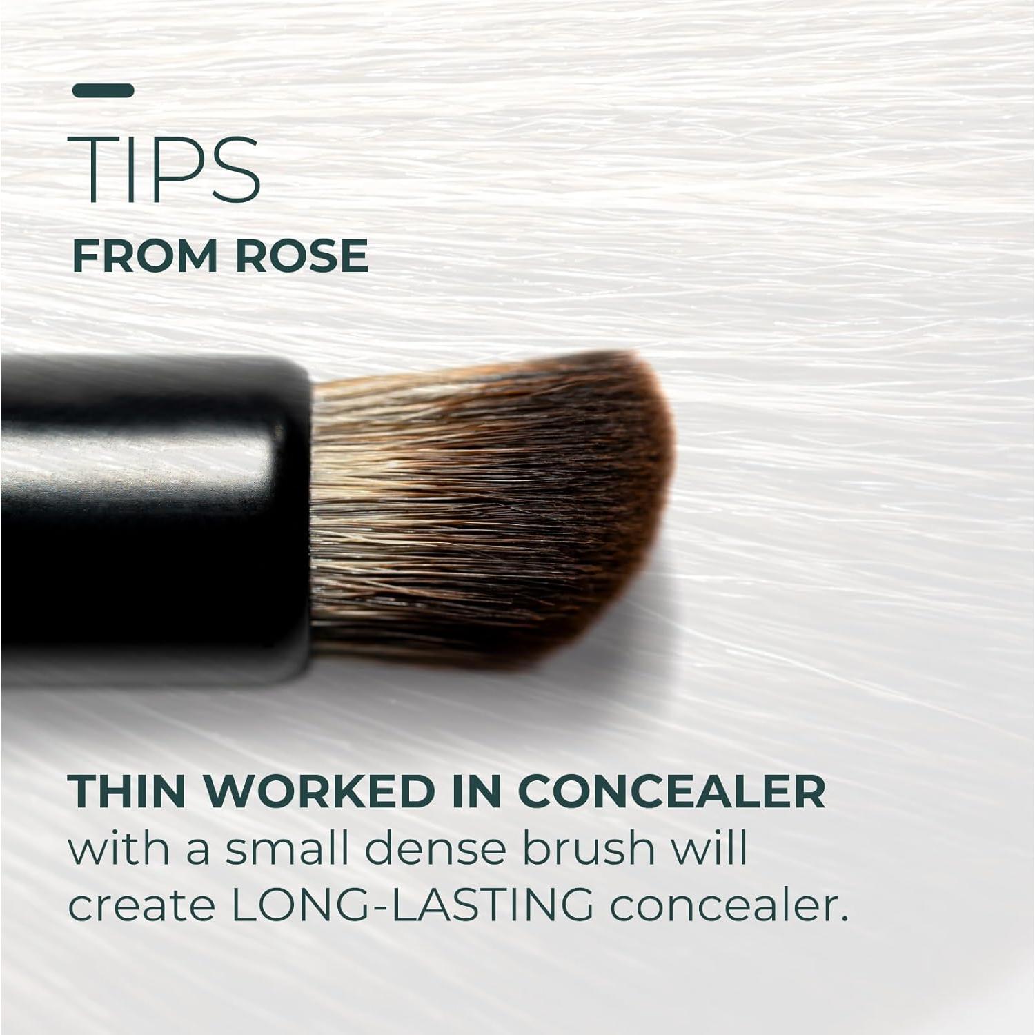 Brocha Correctora Angulada Rose y Ben Beauty - Alta Cobertura