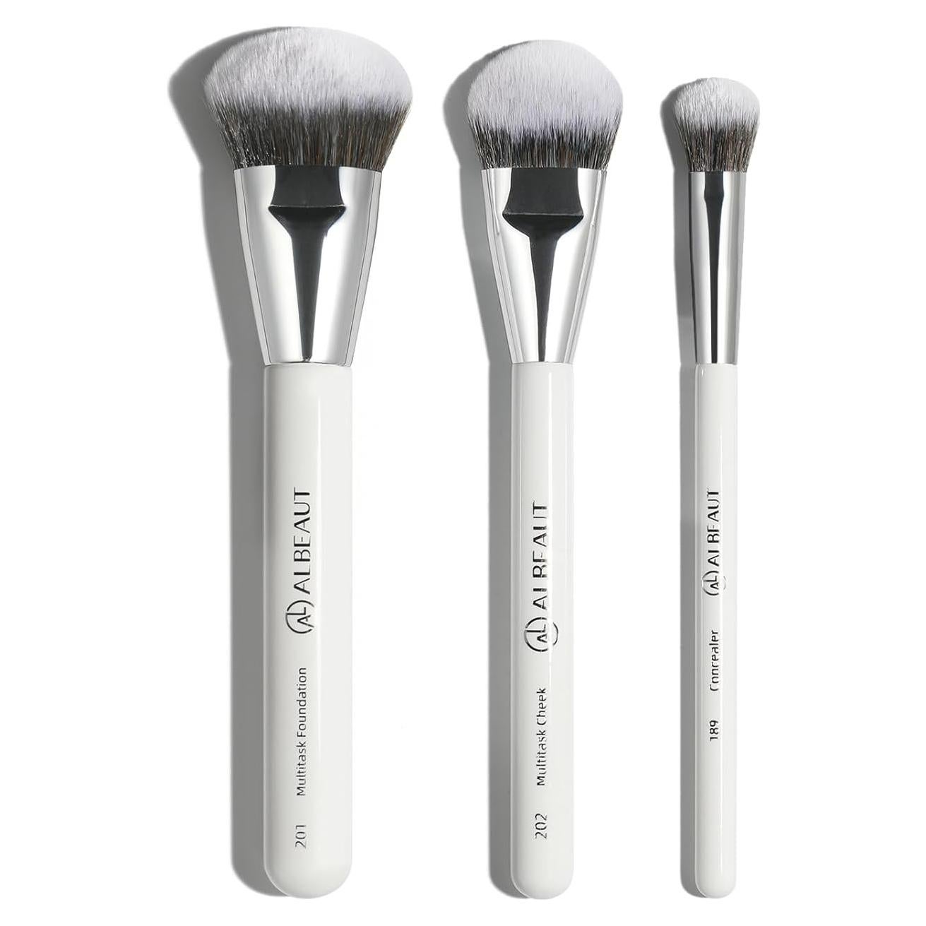 Conjunto de Brochas de Maquillaje Albeaut 3 Piezas Anguladas