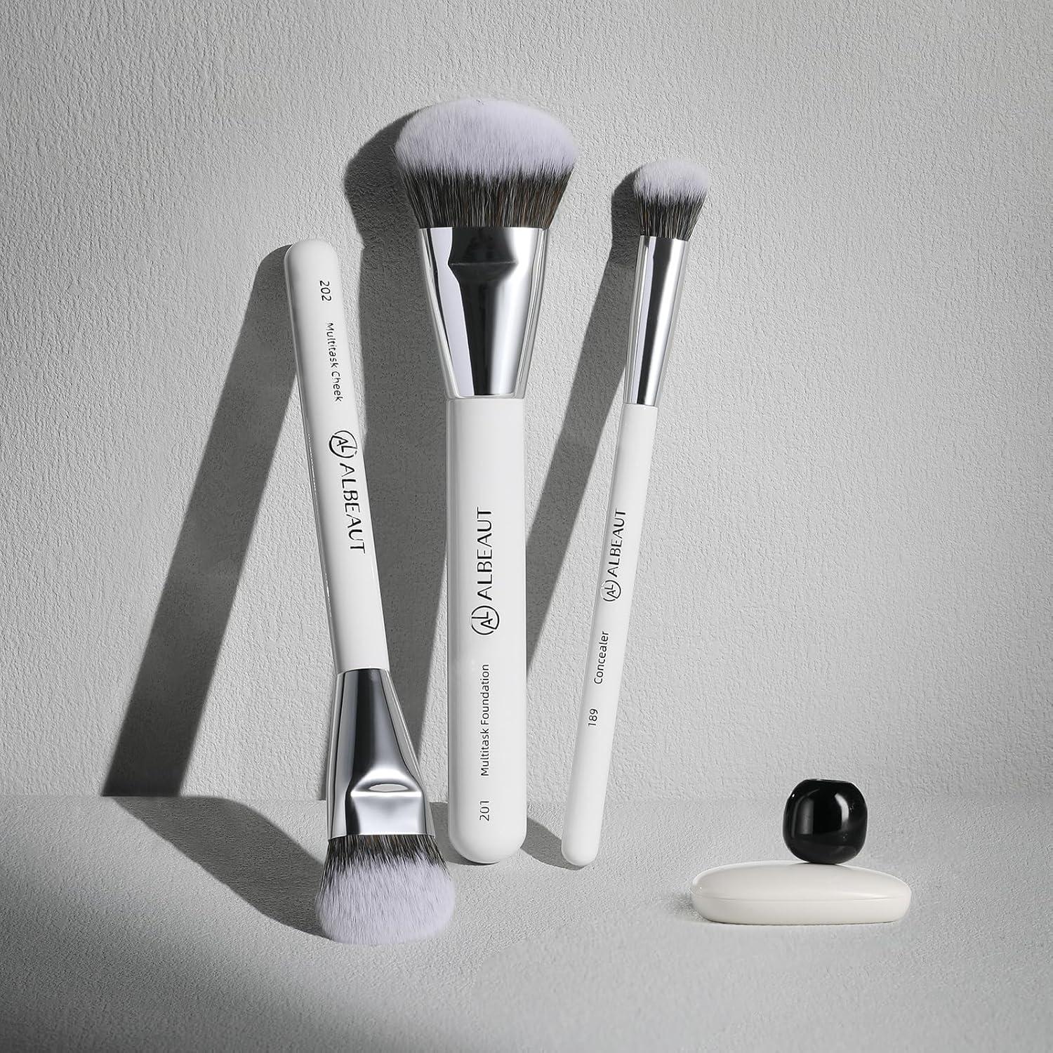 Conjunto de Brochas de Maquillaje Albeaut 3 Piezas Anguladas