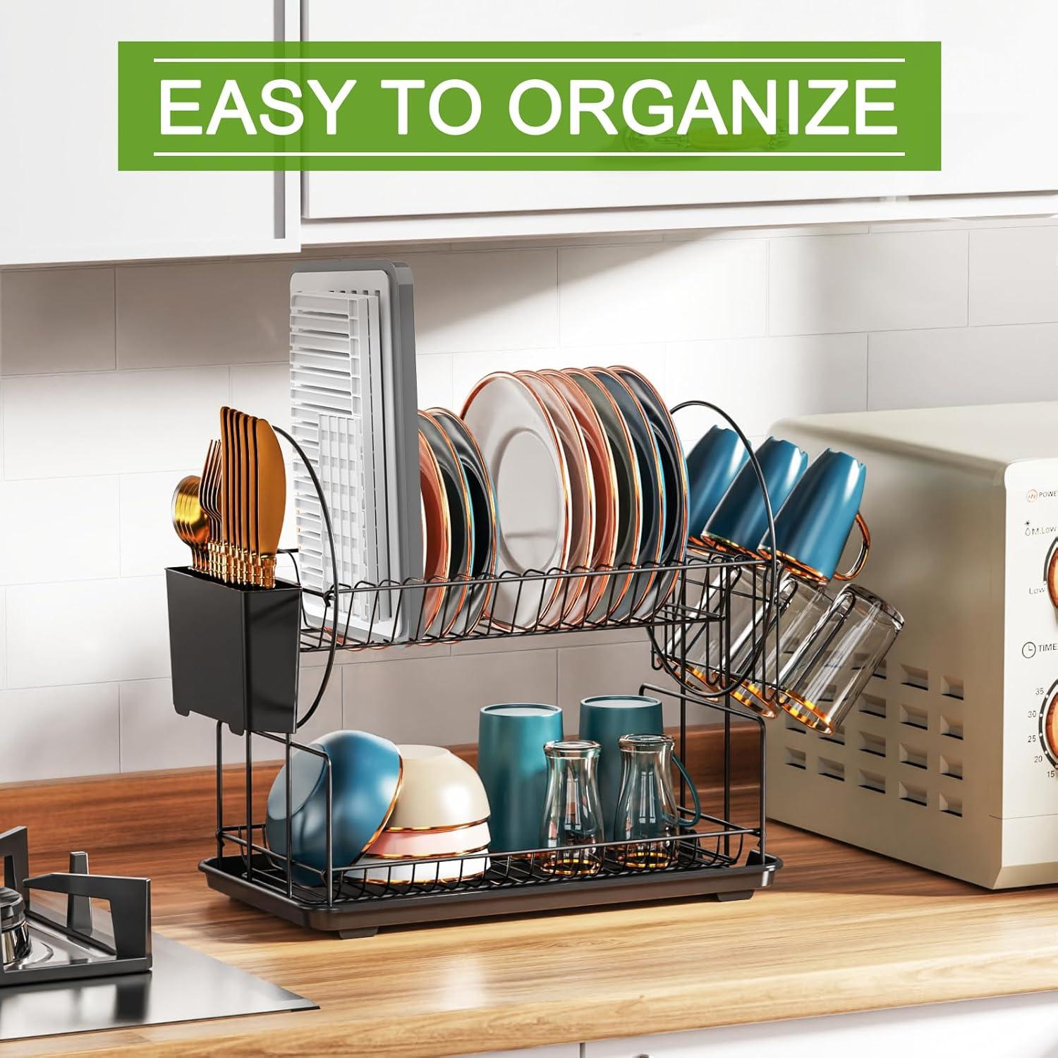 Cortador de Pan HHXRISE Ajustable con Bandeja para Migas