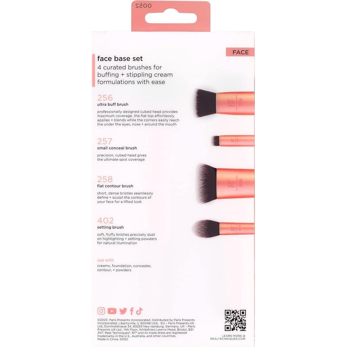 Set de Brochas de Maquillaje Real Techniques 4 Piezas