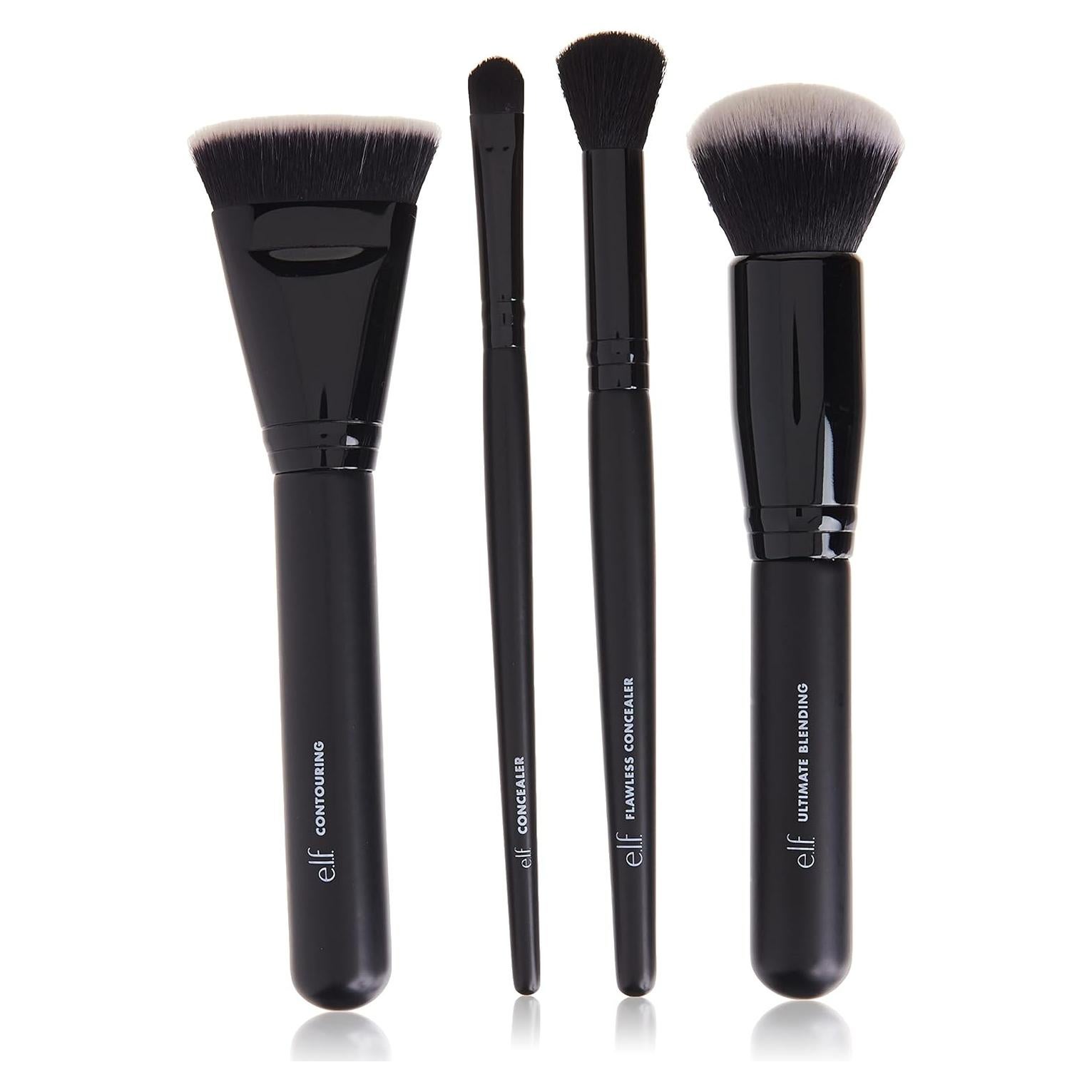Kit de Brochas de Maquillaje e.l.f. 4 Piezas Vegano