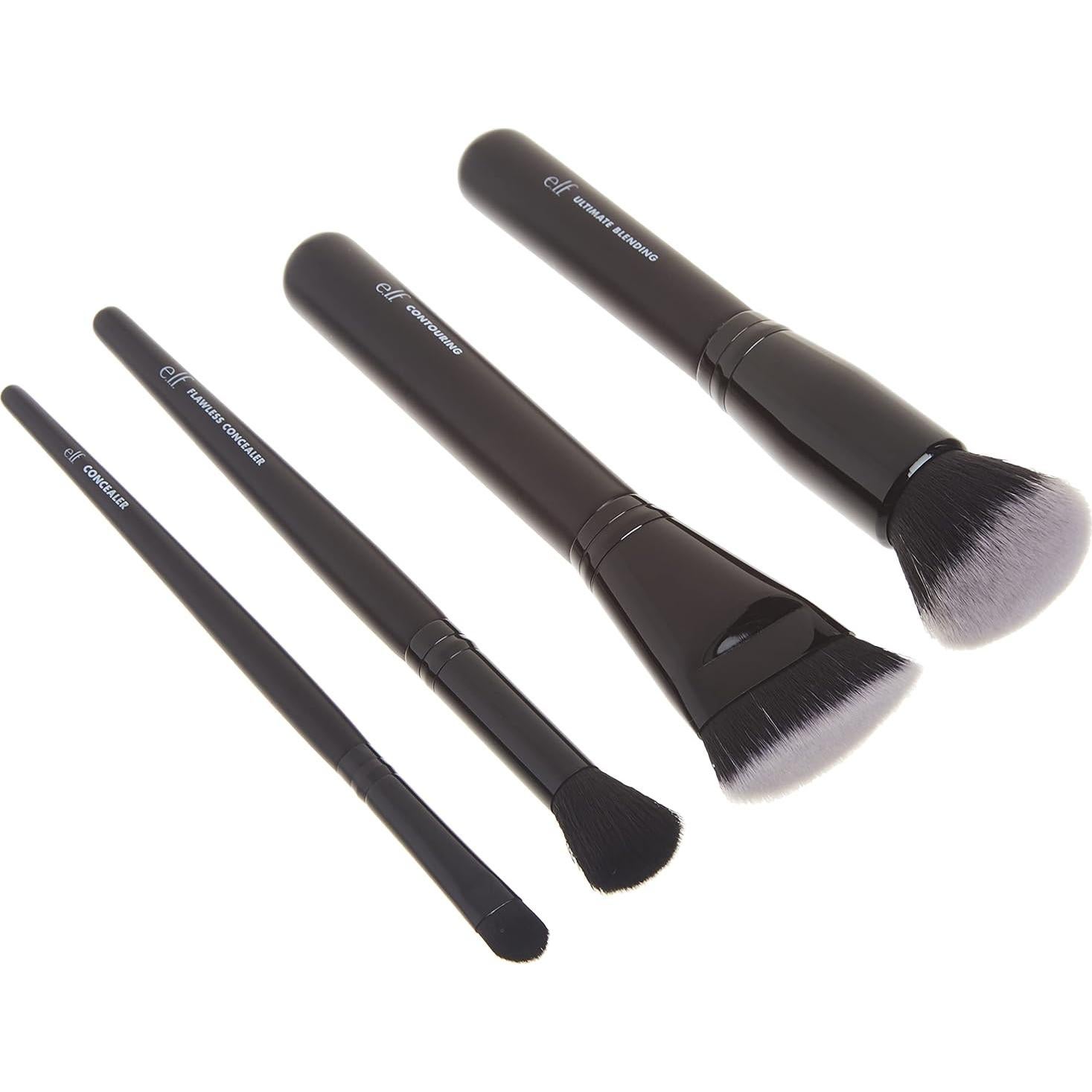 Kit de Brochas de Maquillaje e.l.f. 4 Piezas Vegano