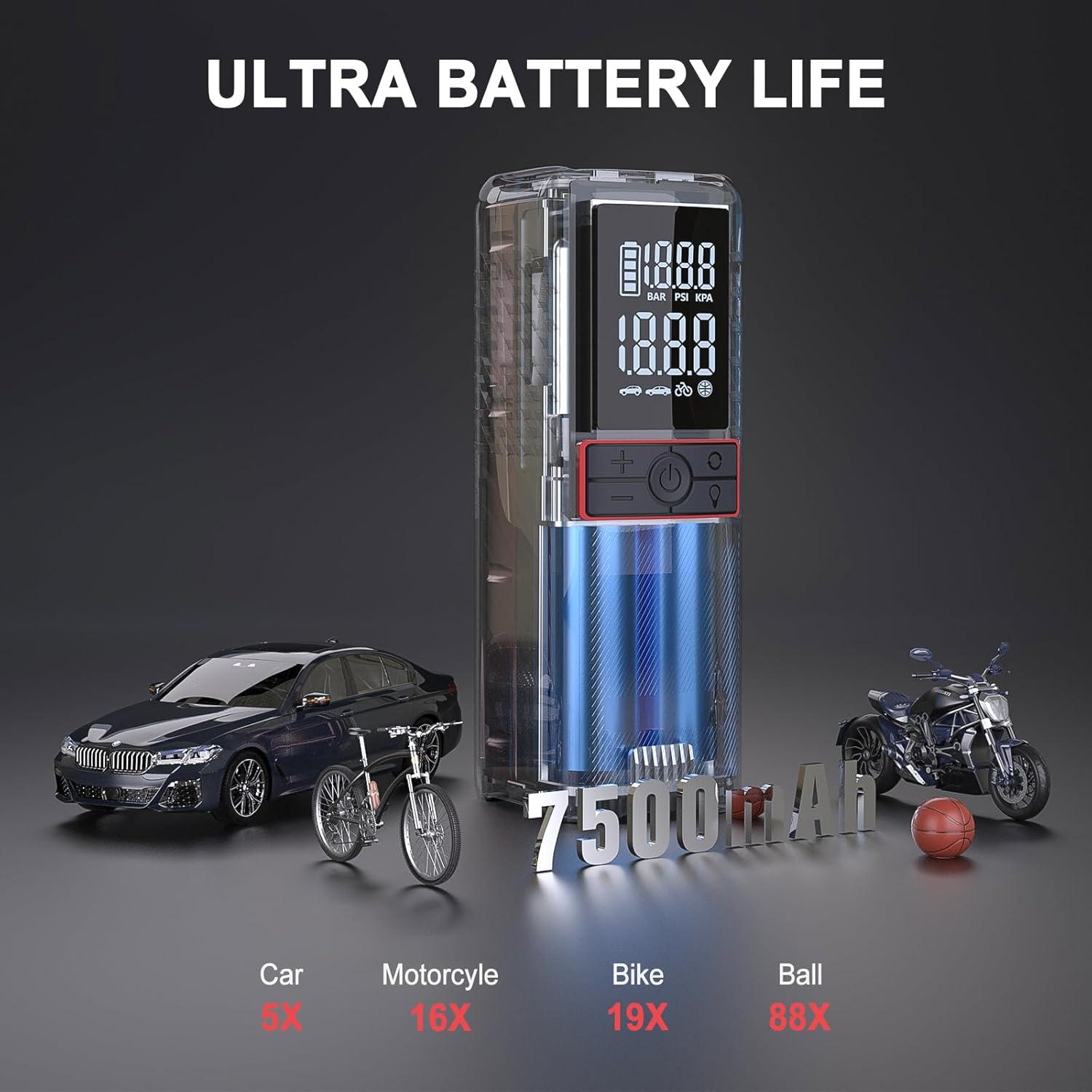 Compresor de Aire GOOLOO GT160 160PSI Portátil Inalámbrico