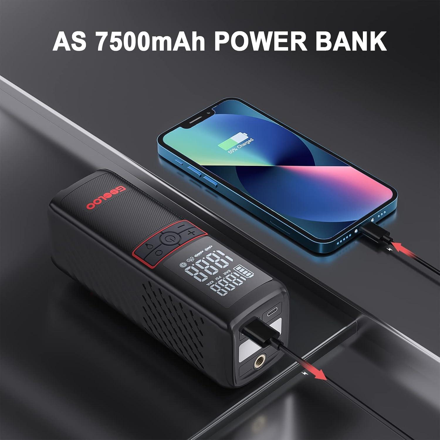 Compresor de Aire GOOLOO GT160 160PSI Portátil Inalámbrico