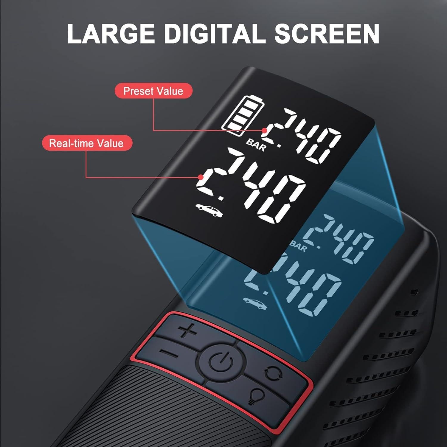 Compresor de Aire GOOLOO GT160 160PSI Portátil Inalámbrico