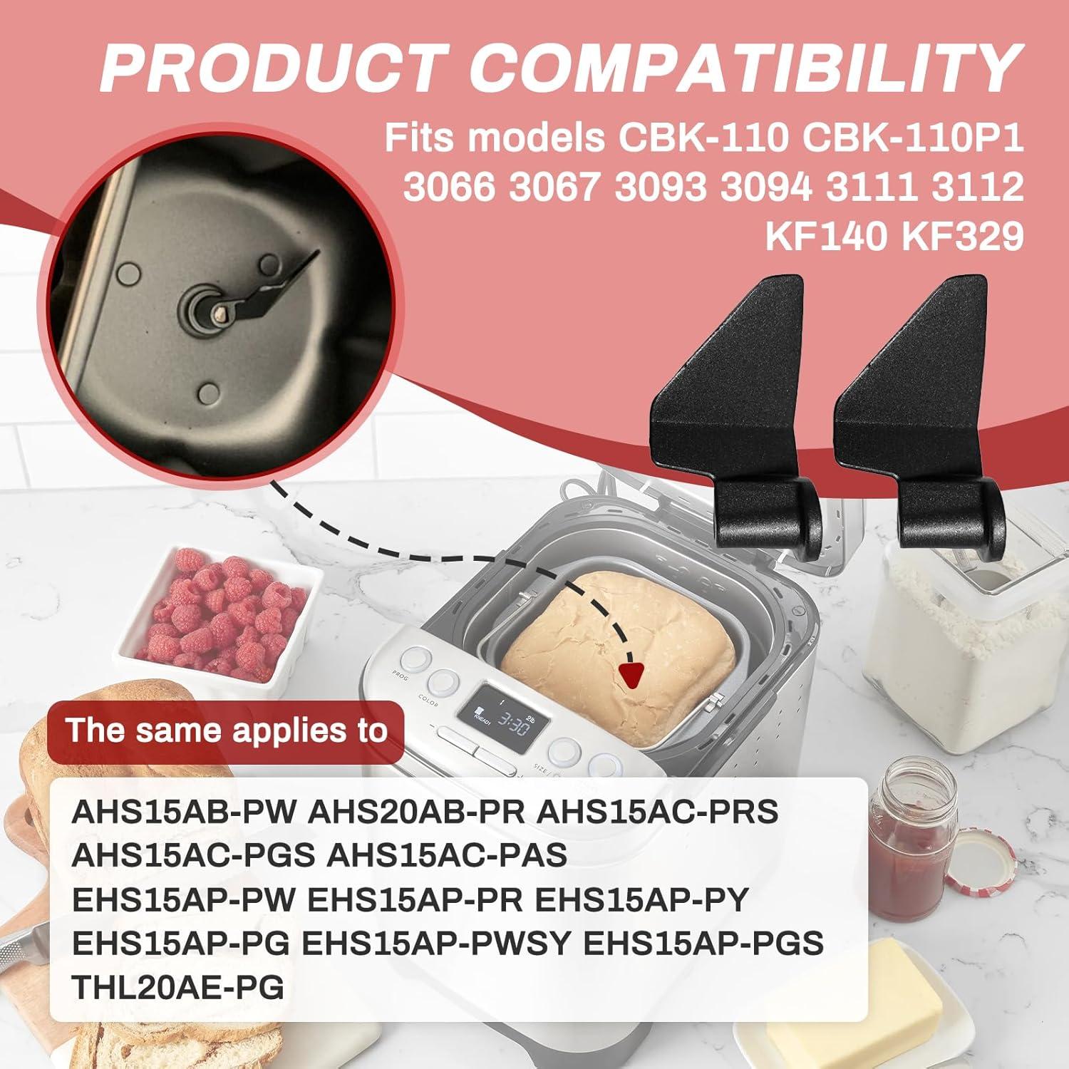 Paquete de 2 palas de amasado FixlyFido para Cuisinart